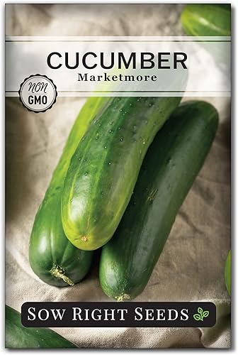 Miniatura 1 de Sow Right Seeds - Semillas de pepino Marketmore para plantar - Paquete de reliquia sin OMG con instrucciones para plantar y cultivar un huerto