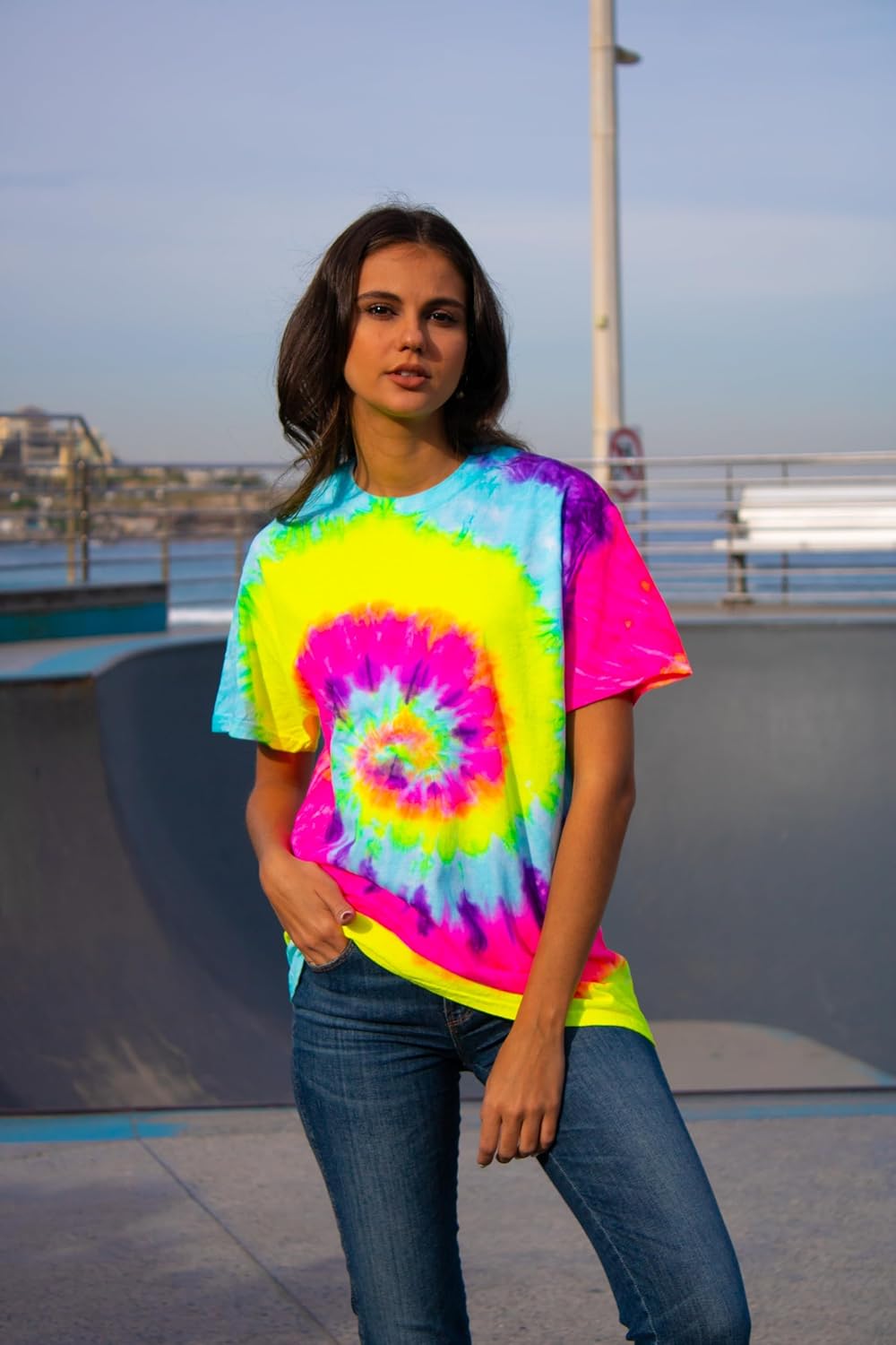 Colortone Tie Dye T-Shirts for Men and Women - Unisex Short Sleeve Tie-Dye T Shirts for Adults - Image 2