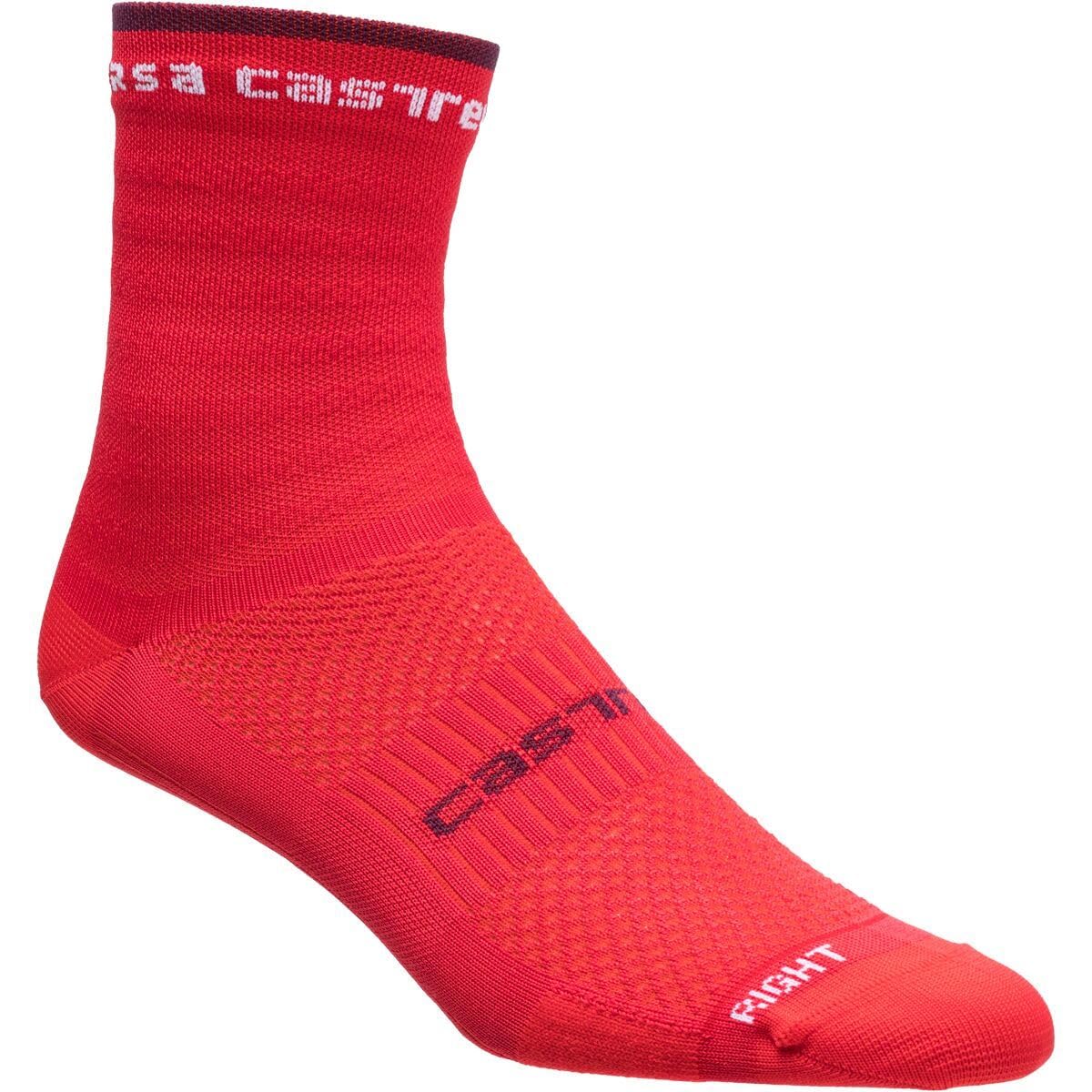 CASTELLI 4521062-​081 ROSSO CORSA W 11 SOCK HIBISCUS Calzini M