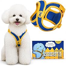 PETHROOM Comfort-X Dog Harness 2.0 Step-In Soft Lightweight Vest, No Choke, Easy On/Off with One-Touch Buckle, Breathable 3D Mesh, Padded & Shock-Absorbing, Adjustable for Small Medium Dogs Medium