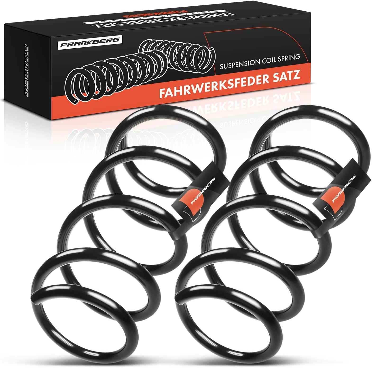 Frankberg 2x Coil Spring Compatible with 500 312_ 0.9L 1.2L Petrol Hatchback 2010-2021 500 312_ 1.3 D Multijet Hatchback 2007-2021 Replace# 51805424