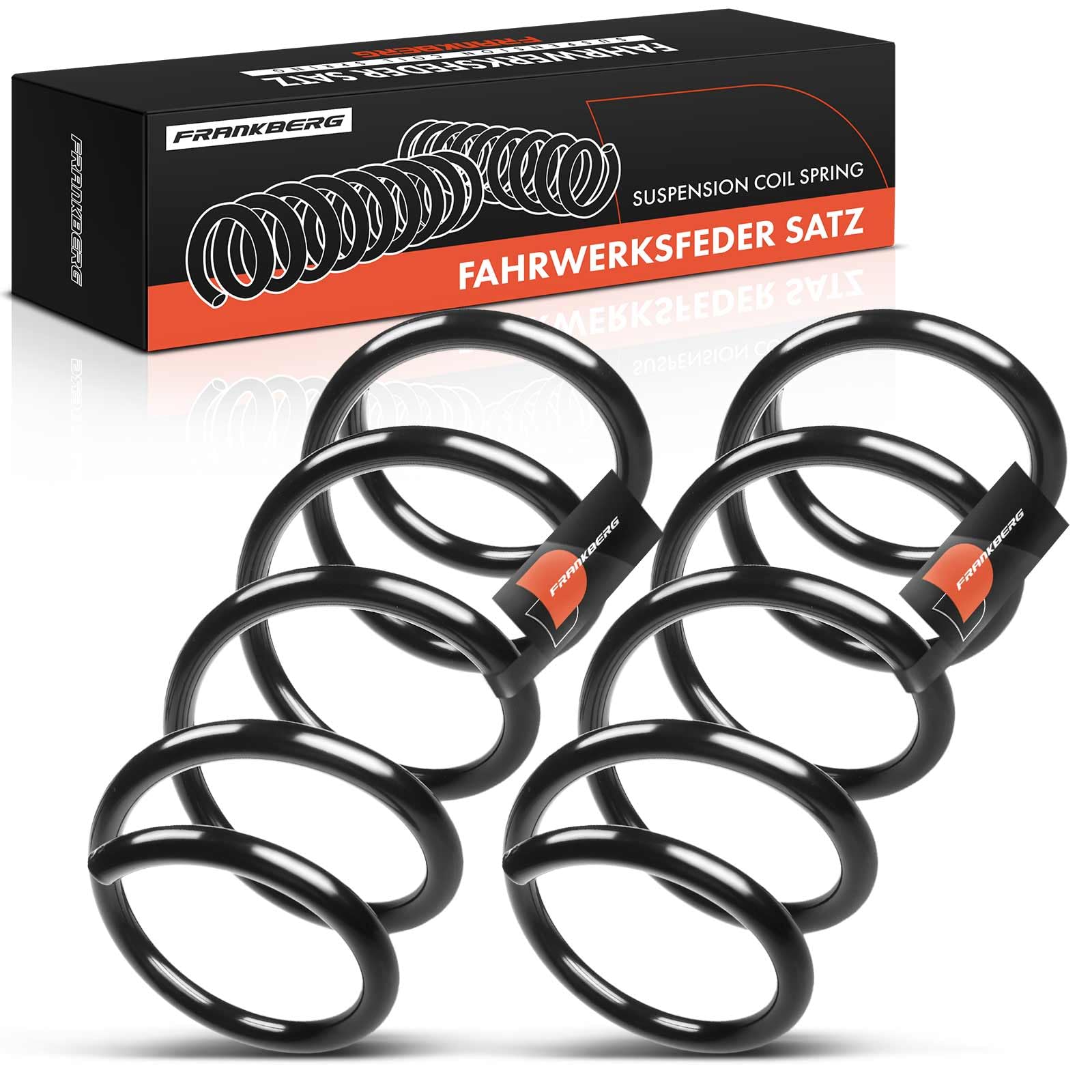 Frankberg 2x Muelles de chasis Muelles de suspensión Compatible con 500 312 0.9 1.2 1.3 D MultiJet 2007-2025 Replace# 51805424,RA6392