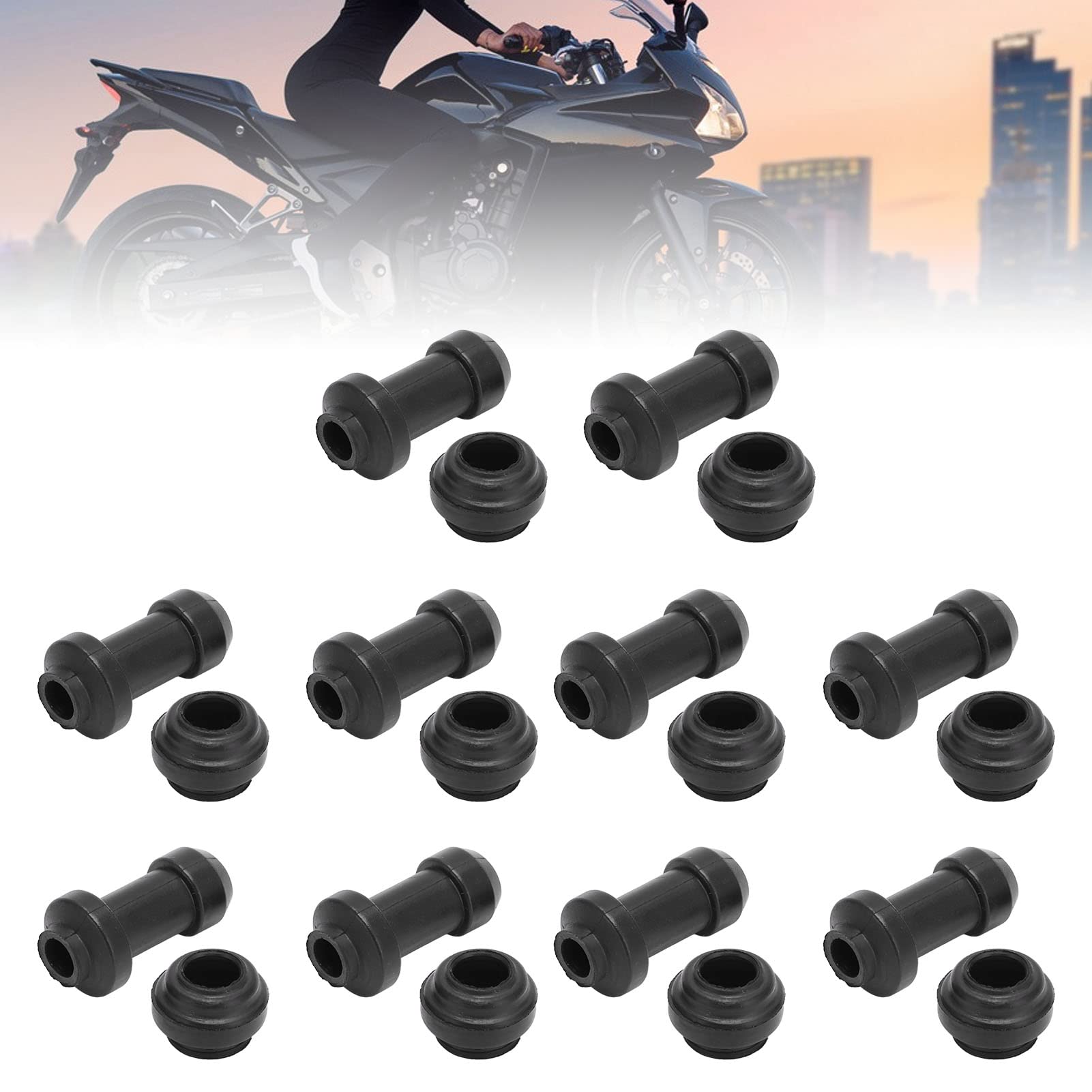 Copri Polvere Per Pinza Freno Moto - Set 10 Pezzi In Gomma | Protezione Universale Per Freni A Disco - Foto 13