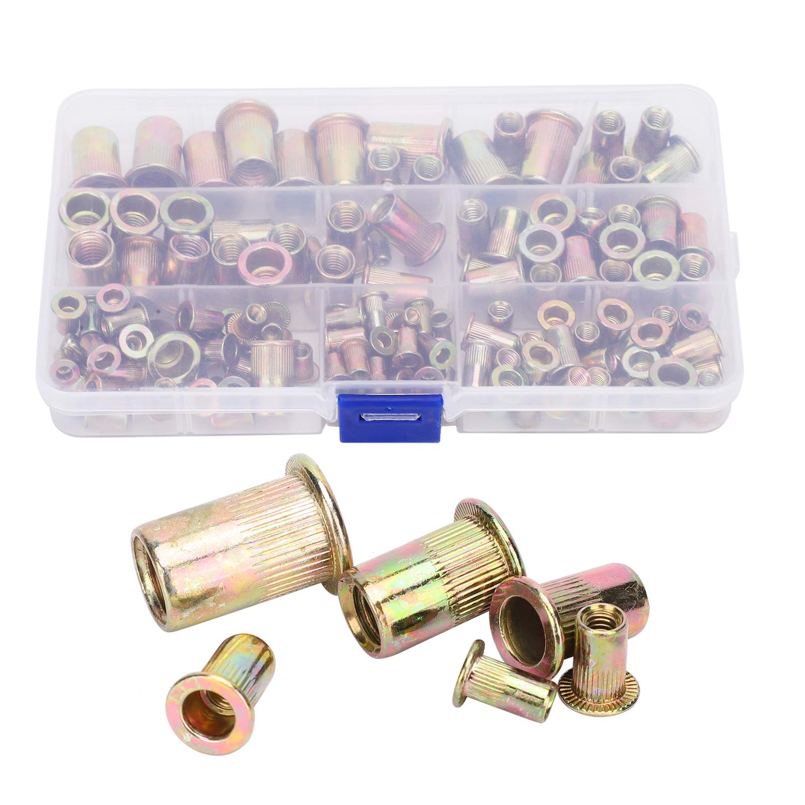 Galvanized Rivet Nut, Mixed Rivet Nut, Simple to Use Practical for Industrial Hardware Fastener Supplies Industrial Accessories Fastening Supplies