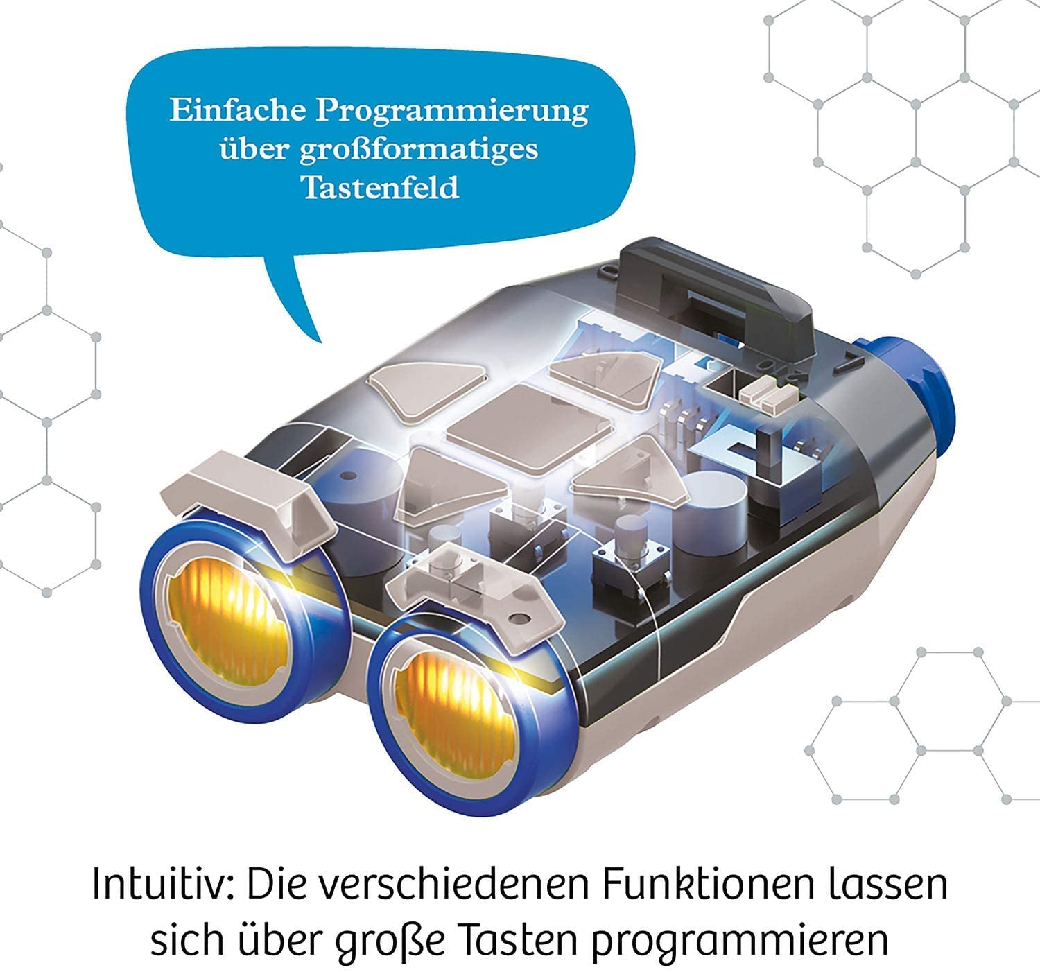 KOSMOS 620837 Morpho - Der 3-in-1 Roboter, Spielzeug, Experimentierkasten, Bauen, Programmieren, Schritt-für-Schritt Anleitung, von 10-14 Jahren
