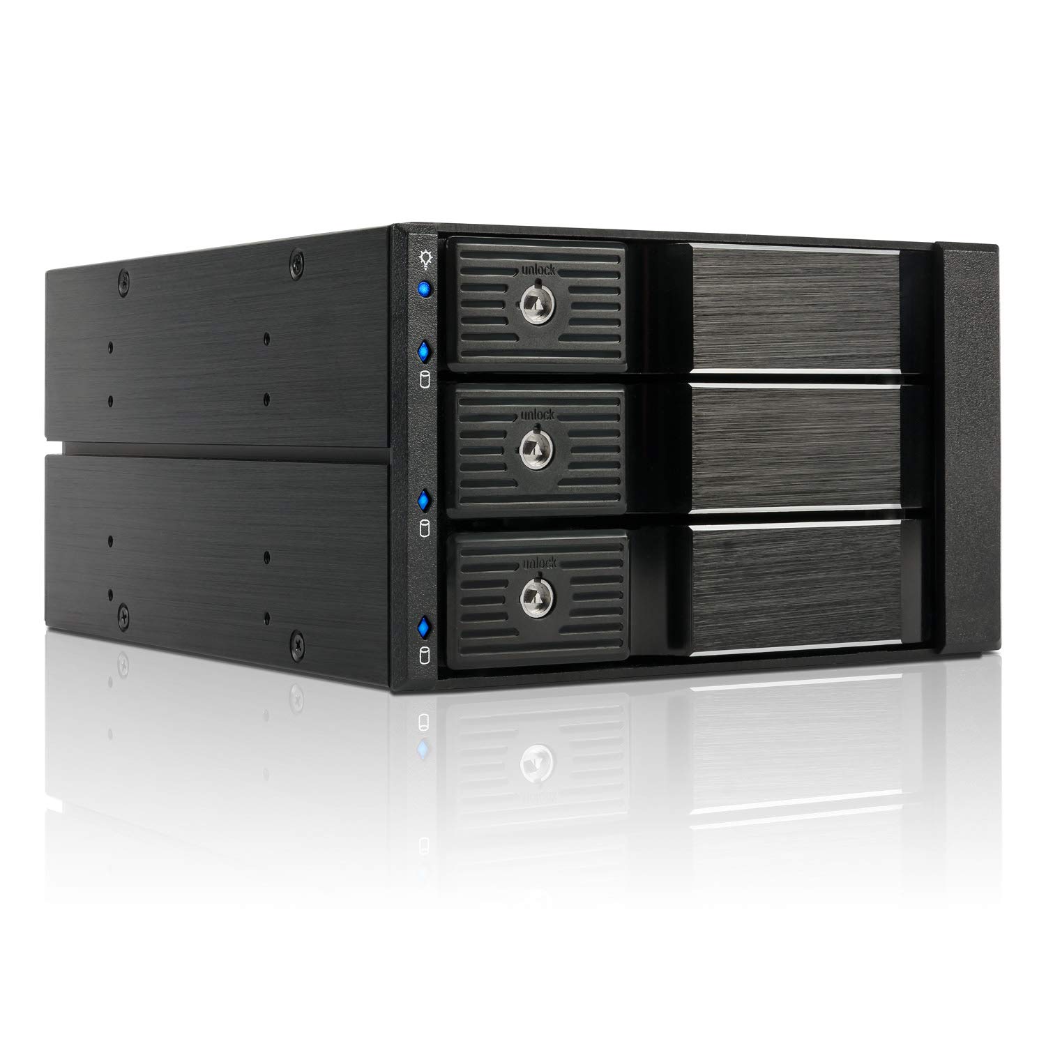 FANTEC BP-SA2131 SAS I / II + SATA I / II / III - Backplane para 3 discos duros de 3,5" en una bahía de 5,25" (2 bahías de 5,25")