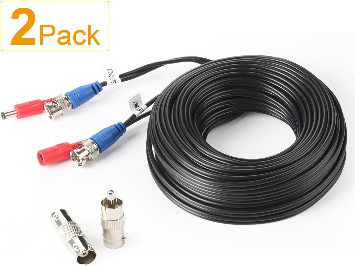 Black Friday Clearance SHD 2Pack 50Feet BNC Vedio Power Cable Pre-Made Al-in-One Camera Video BNC Cable Wire Cord for Surveillance CCTV Security System with Connectors(BNC Female and BNC to RCA) 🔥 Cashback up to 70% SHD 2Pack 50Feet BNC Vedio Power Cable Pre-Made Al-in-One Camera Video BNC Cable Wire Cord for Surveillance CCTV Security System with Connectors(BNC Female and BNC to RCA)