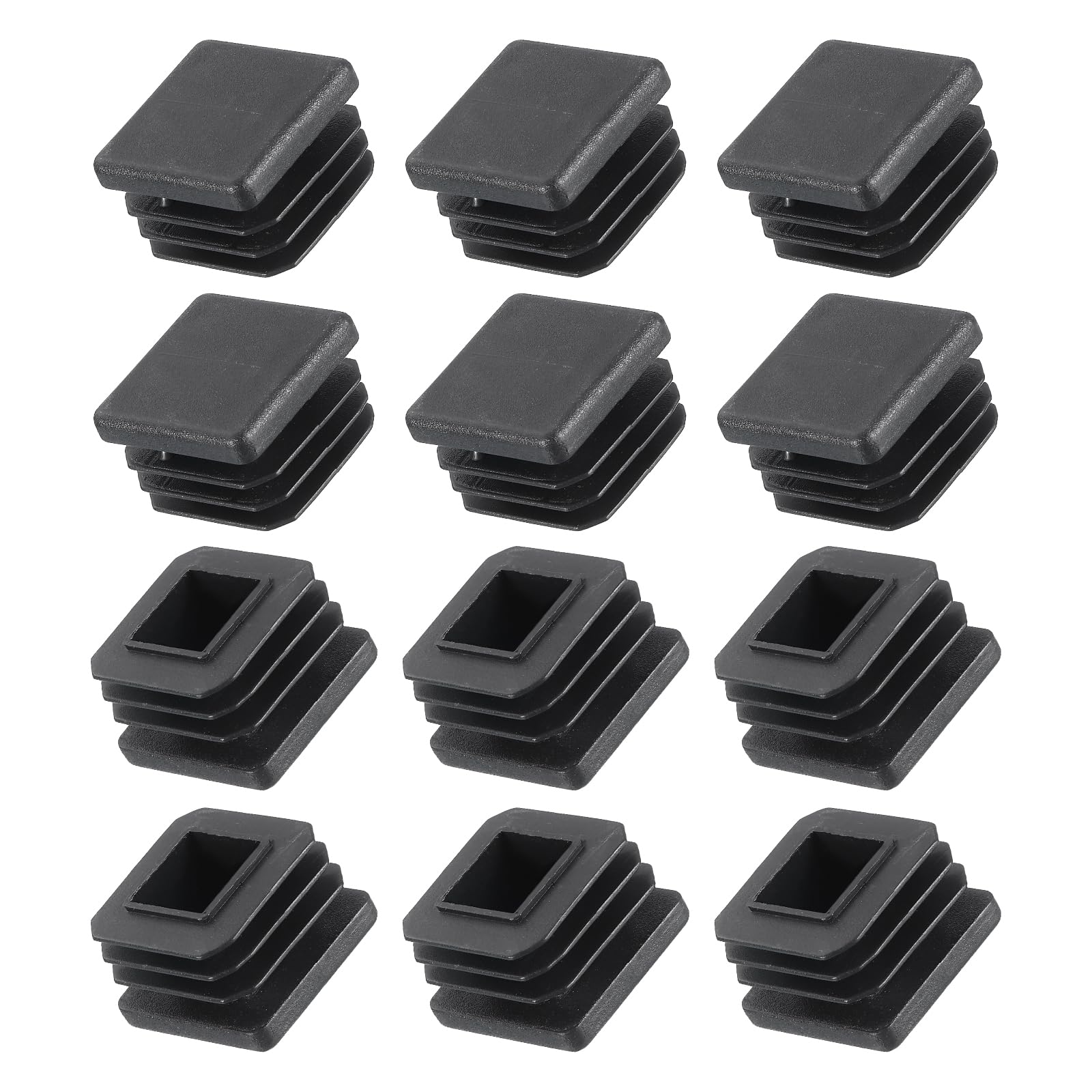METALLIXITY Square Tube End Cap(25 x 25mm) 12Pcs