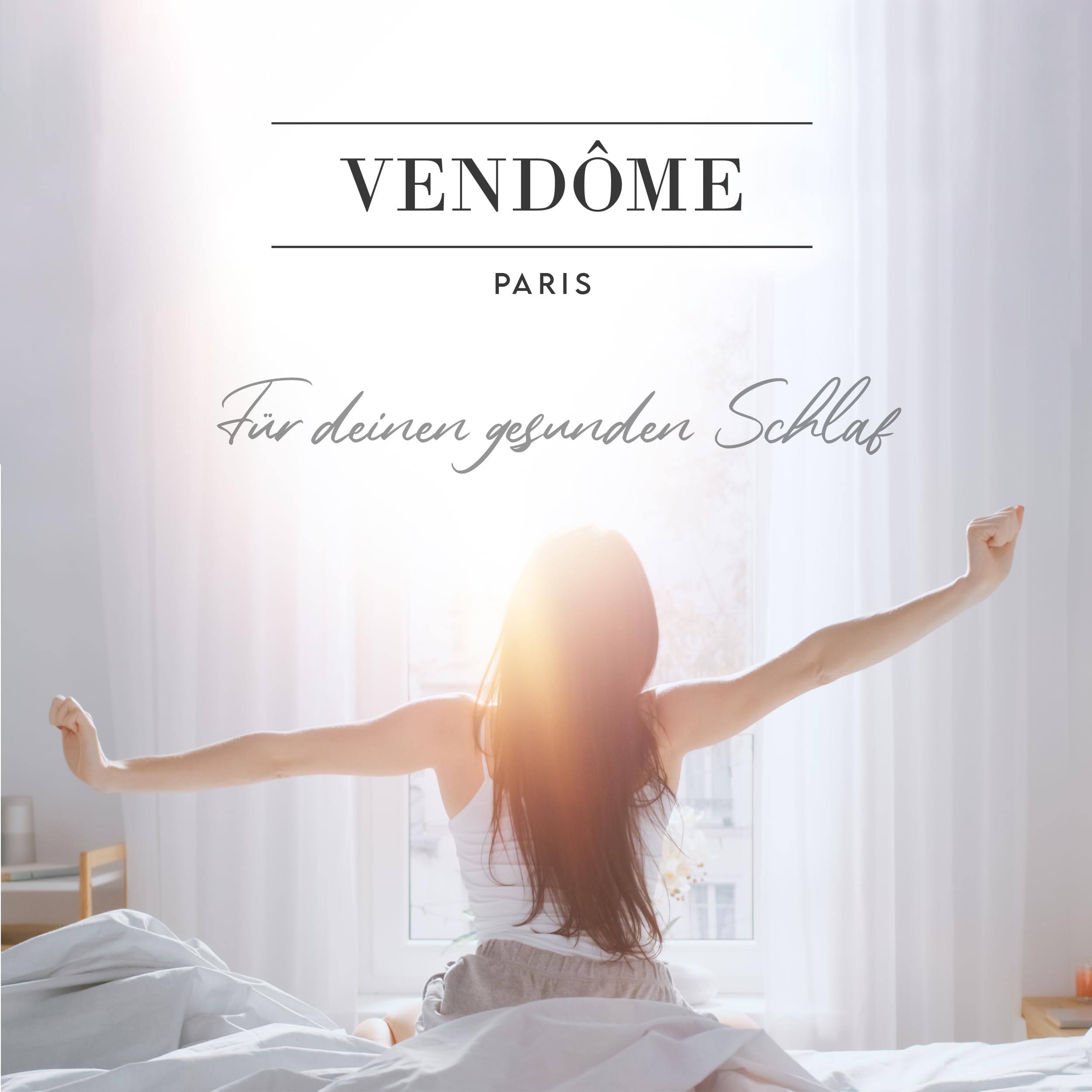 Vendome Dreamtime Gelschaum Topper 140x200 cm, in verschiedenen Größen von 90x200 bis 200x200 cm erhältlich, atmungsaktiver Matratzen Topper für erholsamen Schlaf, Ergänzung fürs Boxspringbett