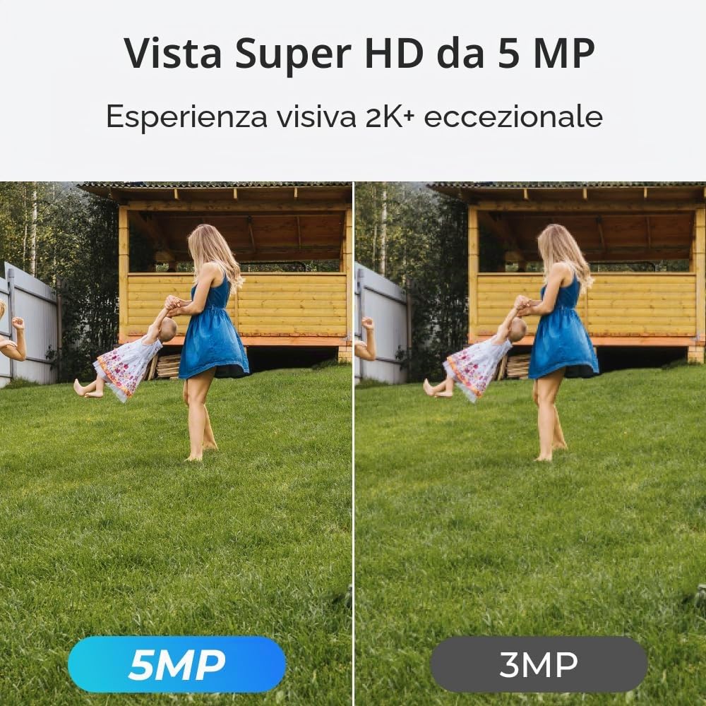 Reolink P324 Cámara de Seguridad Poe HD 2K+ 5MP con Audio Bidireccional Certificación IP67 Blanca