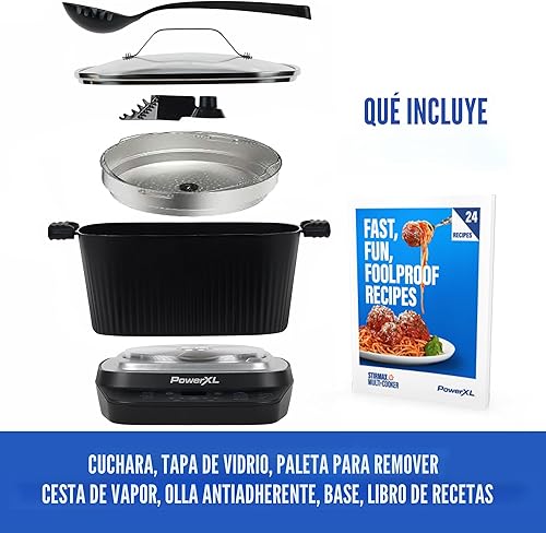 Miniatura 5 de STIRMAX PLUS - Multicocción digital de 7.5 cuartos de galón con paleta automática para remover y triturar, 9 en 1 preajustes programables para