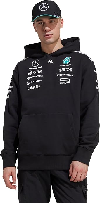 adidas Men's MERCEDES - AMG PETRONAS FORMULA ONE TEAM TEAM HOOD MEN