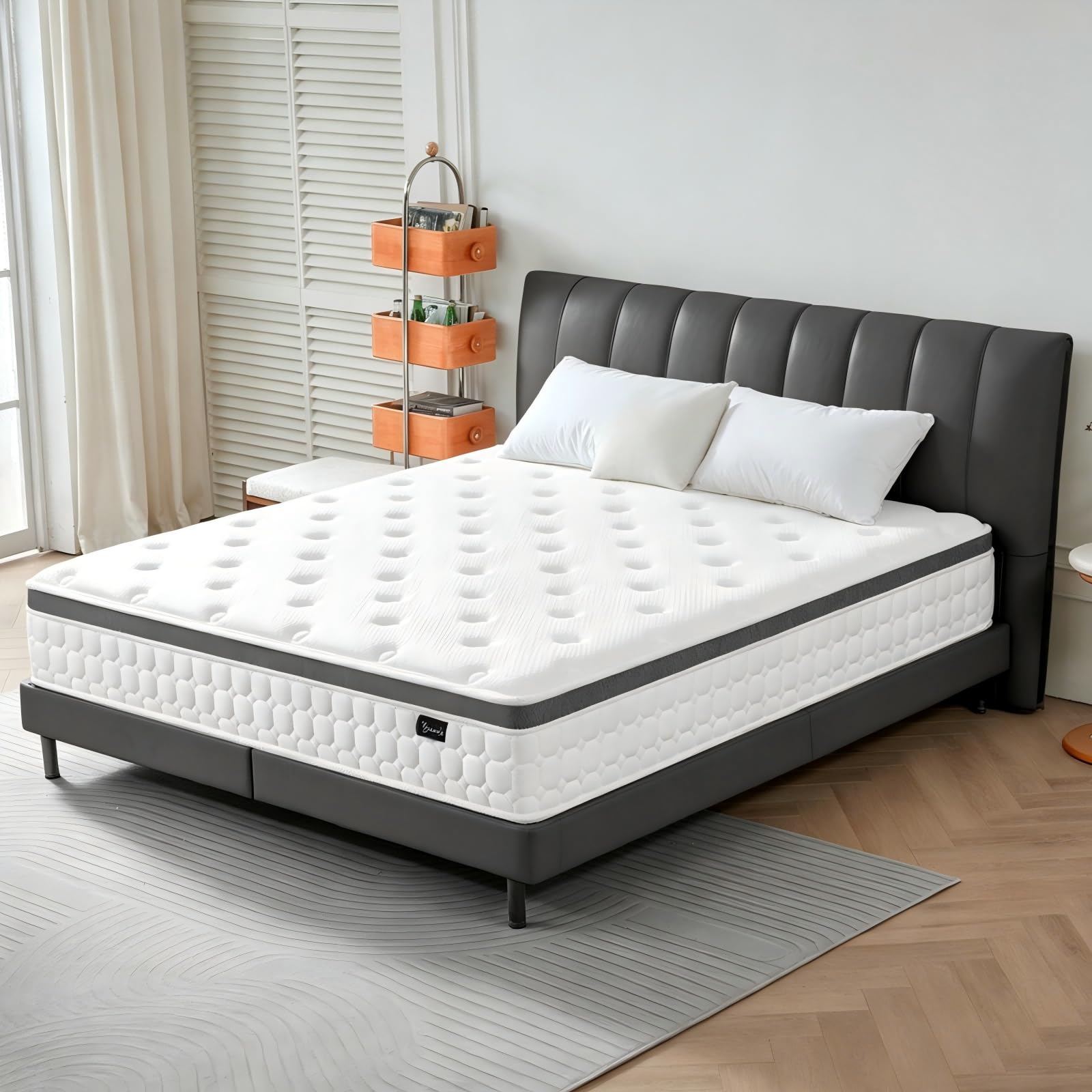 Photo 1 of Vrydraxe Queen Mattress, 12 Inch Hybrid Queen Size Mattress - Memory Foam & Individually Pocket Coils Springs | Pressure Relief | Motion Isolation, Edge Support | CertiPUR-US Certified | Medium Firm