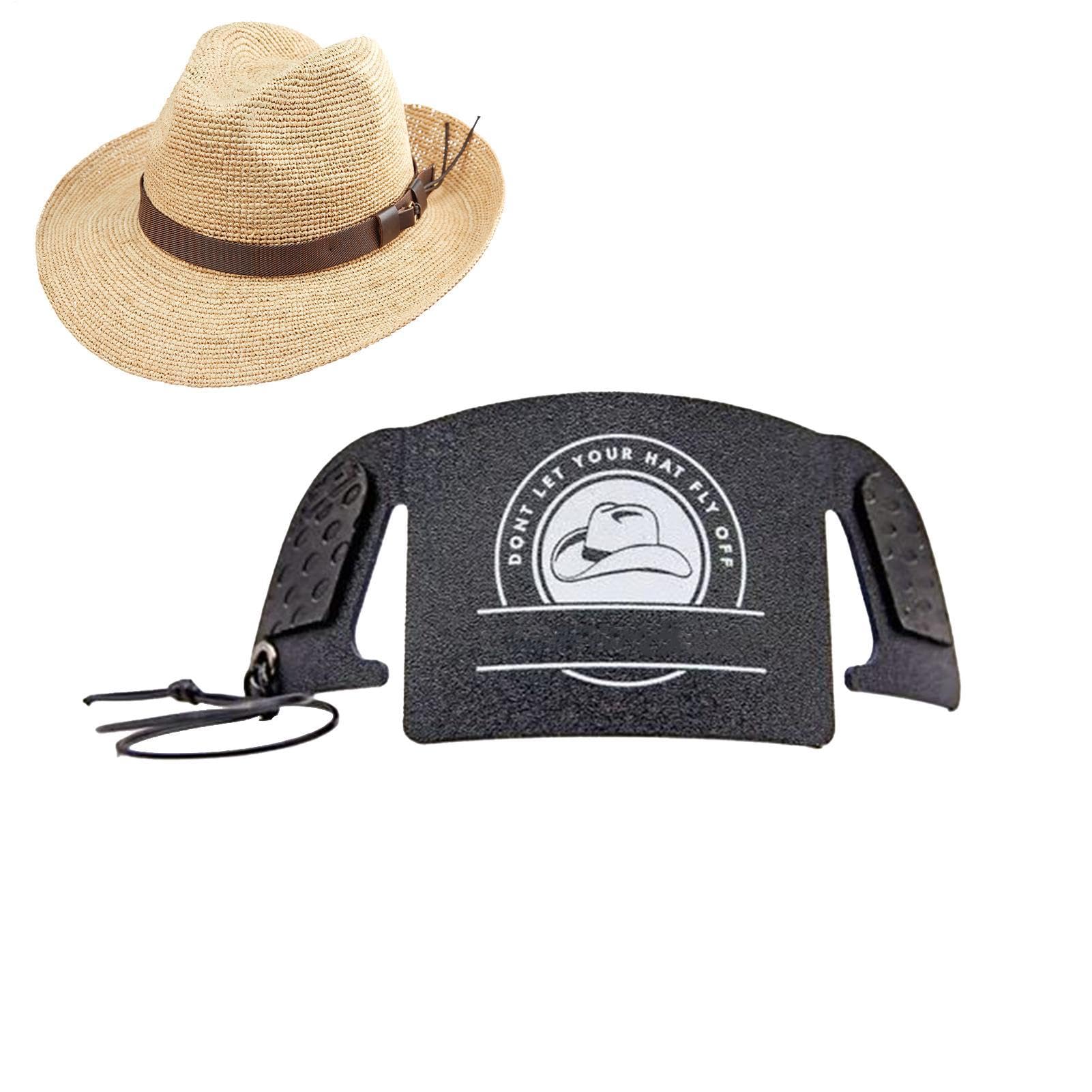 Cinturino per cappello da cowboy, portachiavi leggero regolabile | Clip regolabile per cappello da uomo unisex, equitazione, sport quotidiani, fermacapelli, supporto per il giorno