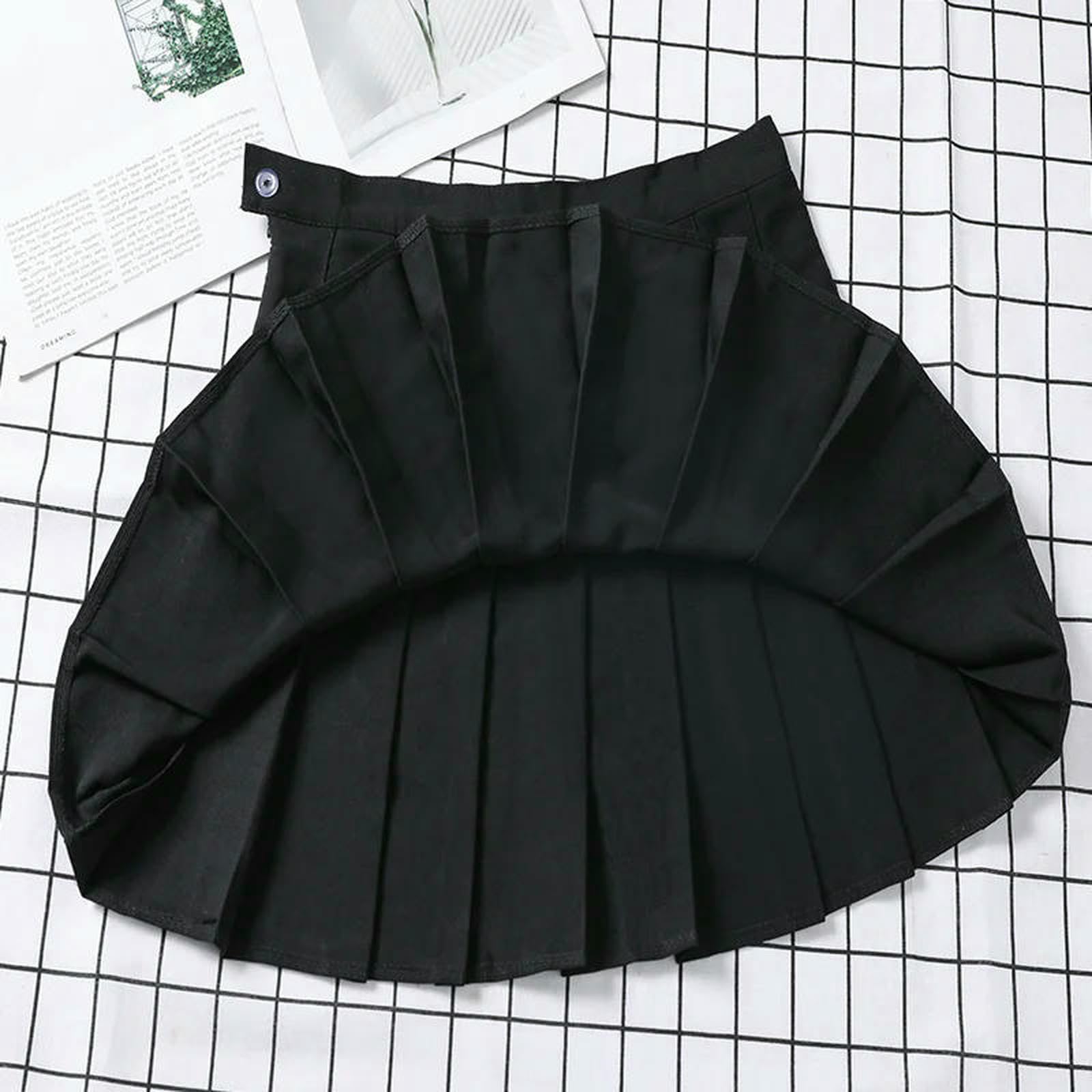 Gonna Lunga da Donna Senza Pantaloncini Stile Moda Nero Harajuku Plaid Falda Short De Mujer Mini Gonne A Pieghe-Plaid Rosa-m