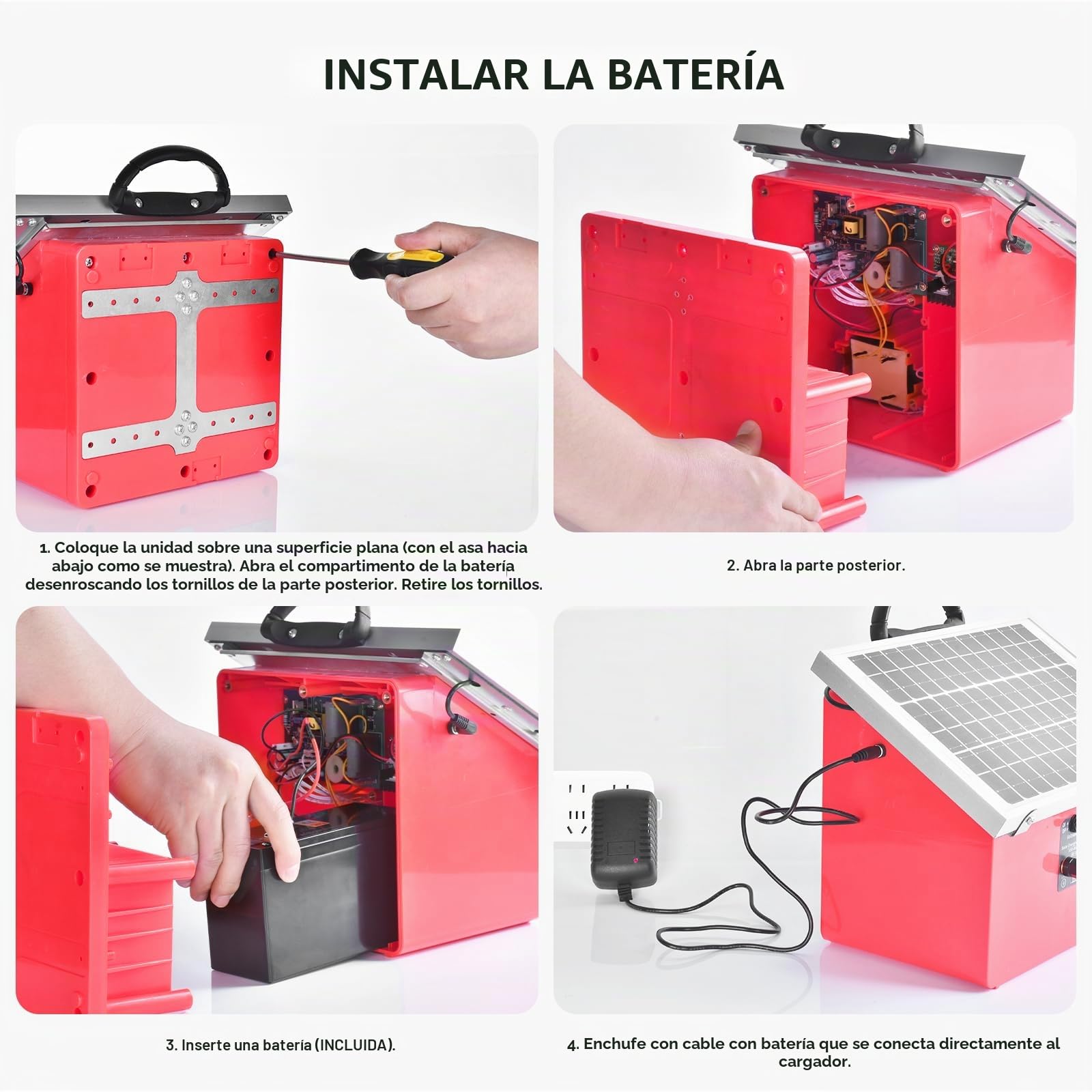 32KM - Cerca eléctrica solar de 9,5 kV pastor eléctrico controlador para caballos, valla eléctrica 0,5 J para cría de animales de pastor, para granja, pasto, jardín (Red)
