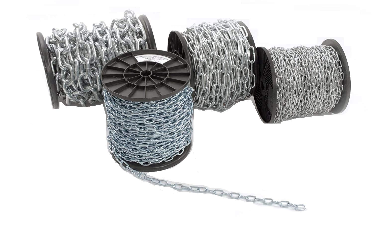 B2c Light Strong Heavy Duty Steel Chain Bzp Bright Zinc Plated Side Welded Security Links (2M, 4Mm)