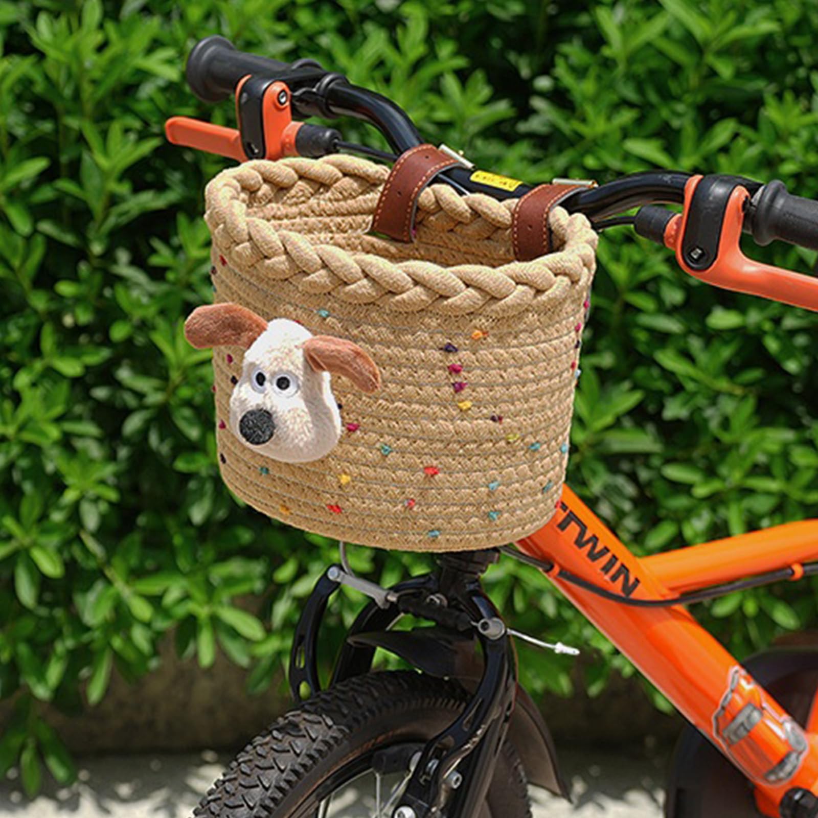 Amazon | 取り外し可能な子供用自転車バスケット カラフルな自転車