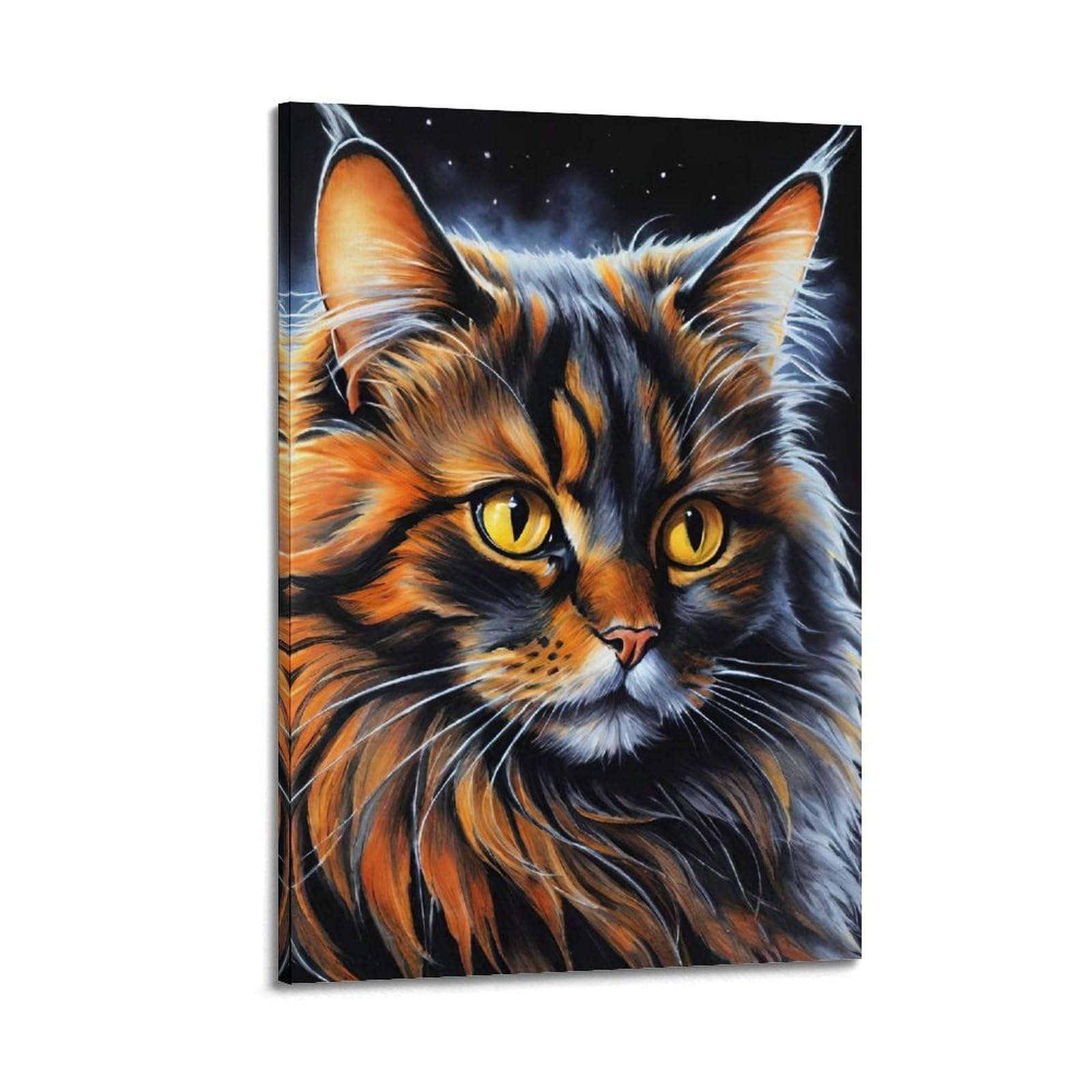 CPGLJD Animal Artwork Poster Kitten in The Dark Poster Decorative Painting Canvas Wall Posters And Art Picture Print Modern Family Bedroom Decor Posters 20x30inch(50x75cm)