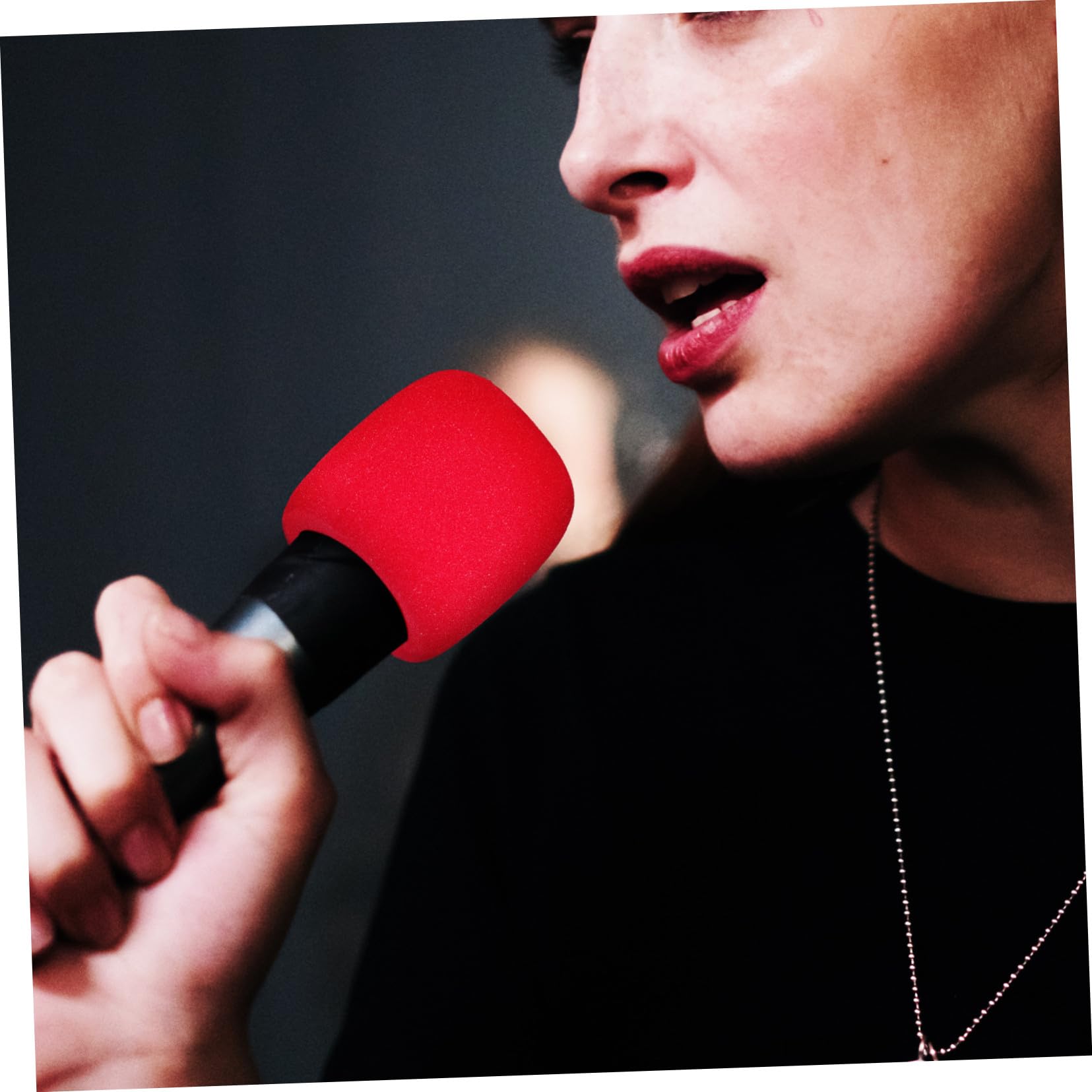 Bonnette Microphone en Mousse Épaisse 10 Pièces pour Micro Ktv