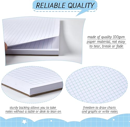 Miniatura 3 de Teling 3 Pads Engineering Graph Paper 17"x11" Grid Paper 14 Grid Graph Paper Pad 100 GSM Blueprint Sketching Graph Paper with Pad for Engineer