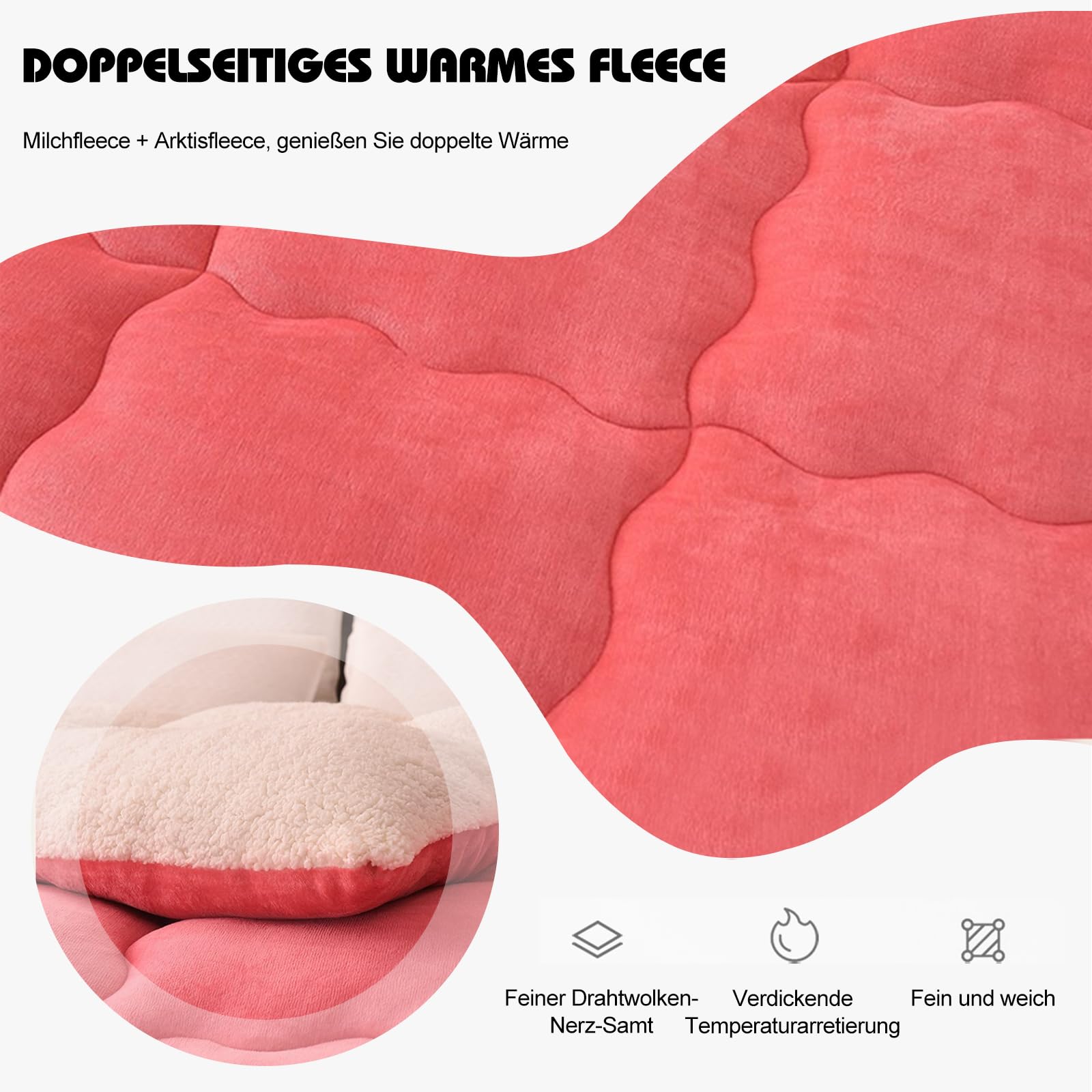 Ergocar Decke, doppelseitig, weich und warm, dick, langlebig, Sherpa-Fleece-Decke, Sofaüberwurf, Flanell, für Zuhause, Reisen und im Freien