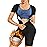 URSEXYLY Sauna Suit for Women Sweat Vest Waist Trainer 3 in 1 Slimming Full Body Shaper Workout Top with Sleeve Shorts (Black, 3X-Large)