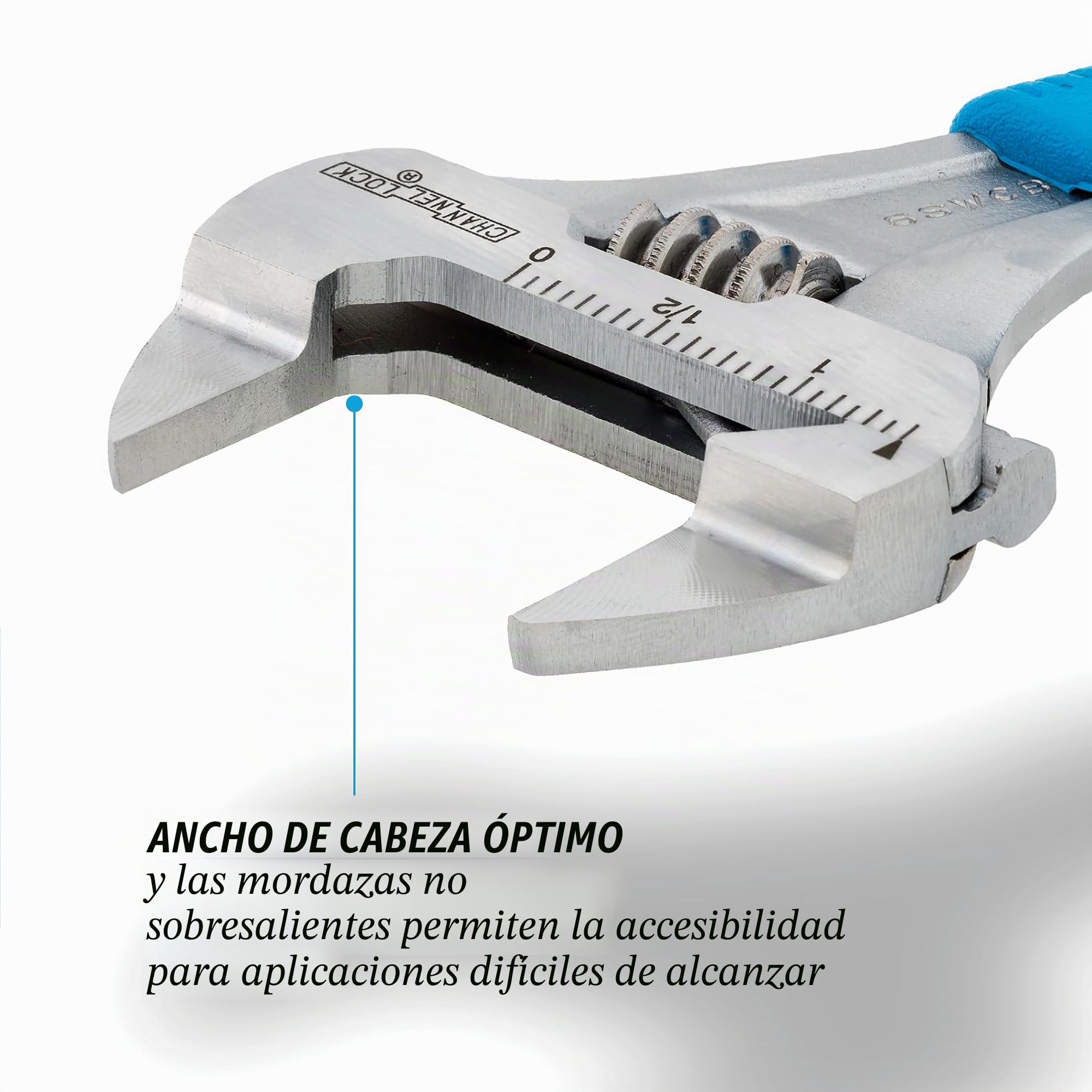 Channellock Slim mandíbula llave inglesa ajustable, 6SWCB