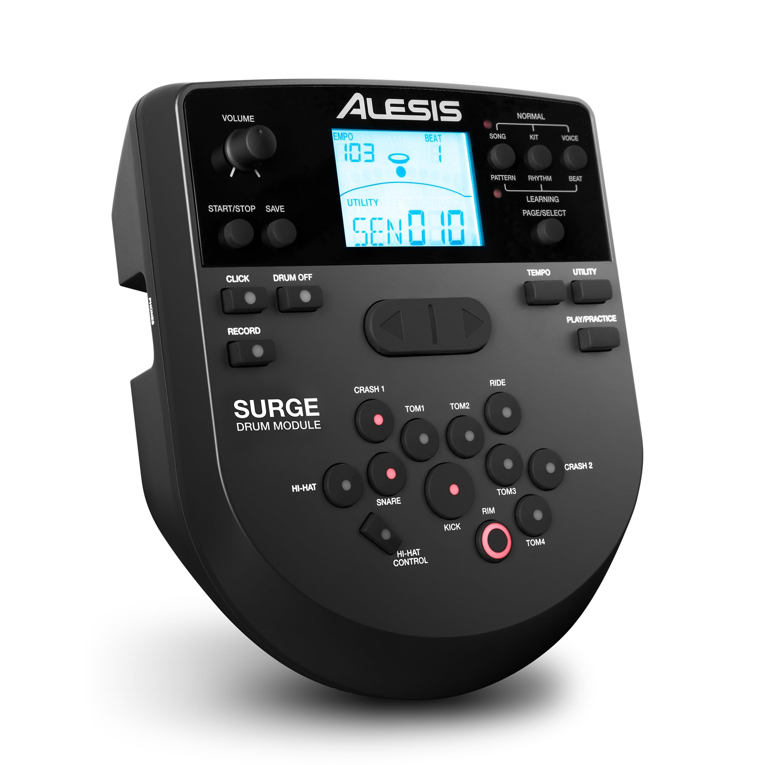 Alesis Surge SE Kit – Batteria Elettronica con Pelli Mesh, Connettività USB MIDI e Modulo con 40 Kit, 385 Suoni e 60 Basi