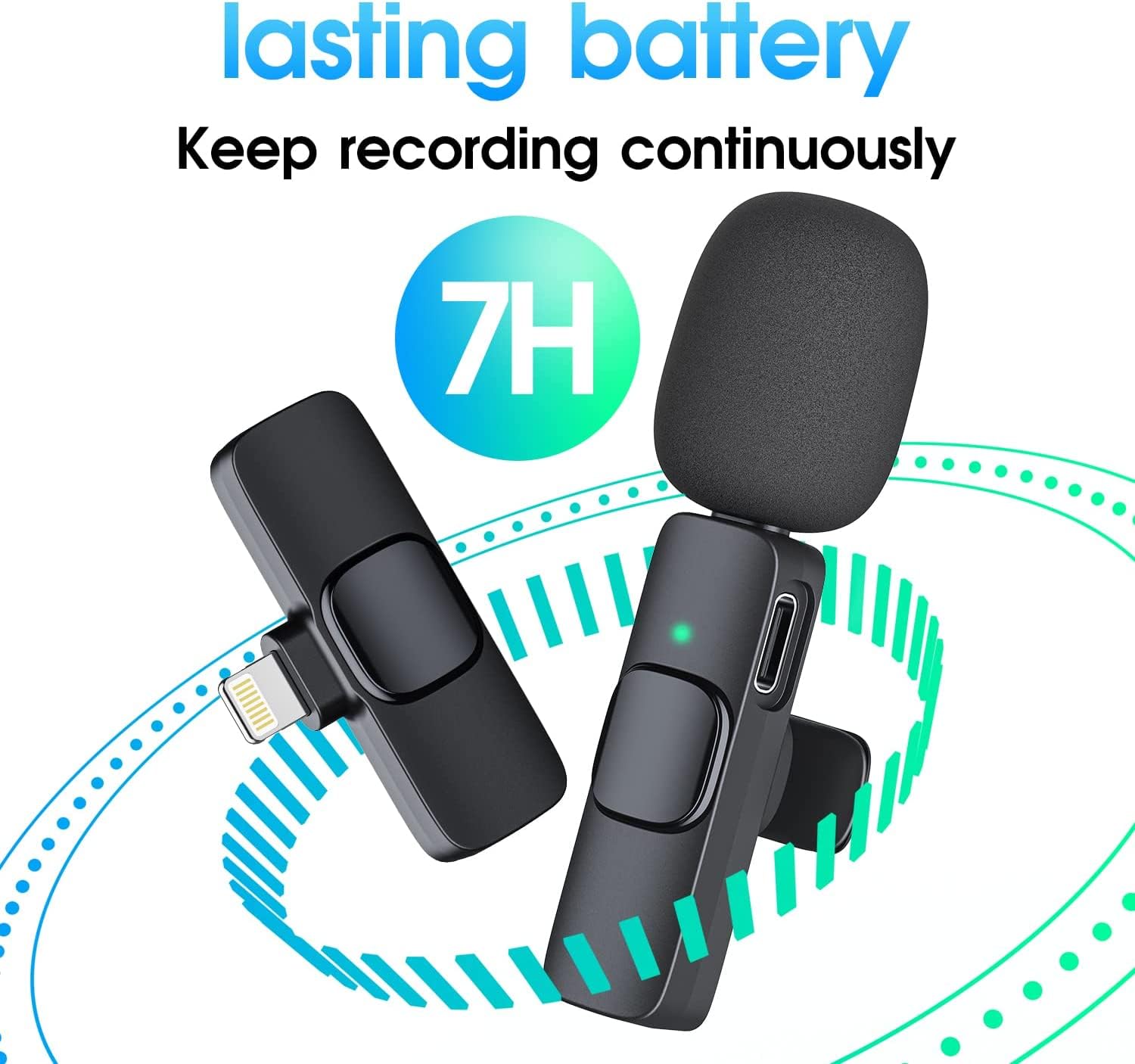 SYNCO G2A2 MEGA Microfono Lavalier Wireless, 2 TX 1 RX Con Custodia - Foto 7