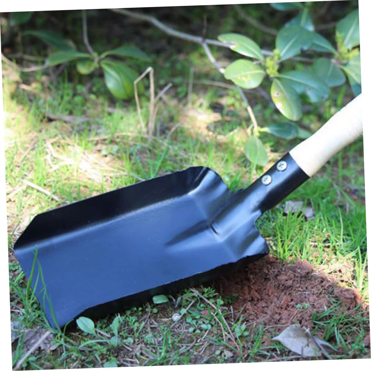 TOYANDONA 2pezzi Pala Giardino in Ferro Resistente all Usura Adatta per Esterni per Scavare Terreni Difficili e Rompere Zolle di Terra Indurite Pratica per Giardinaggio e Rimozione Ghiaccio