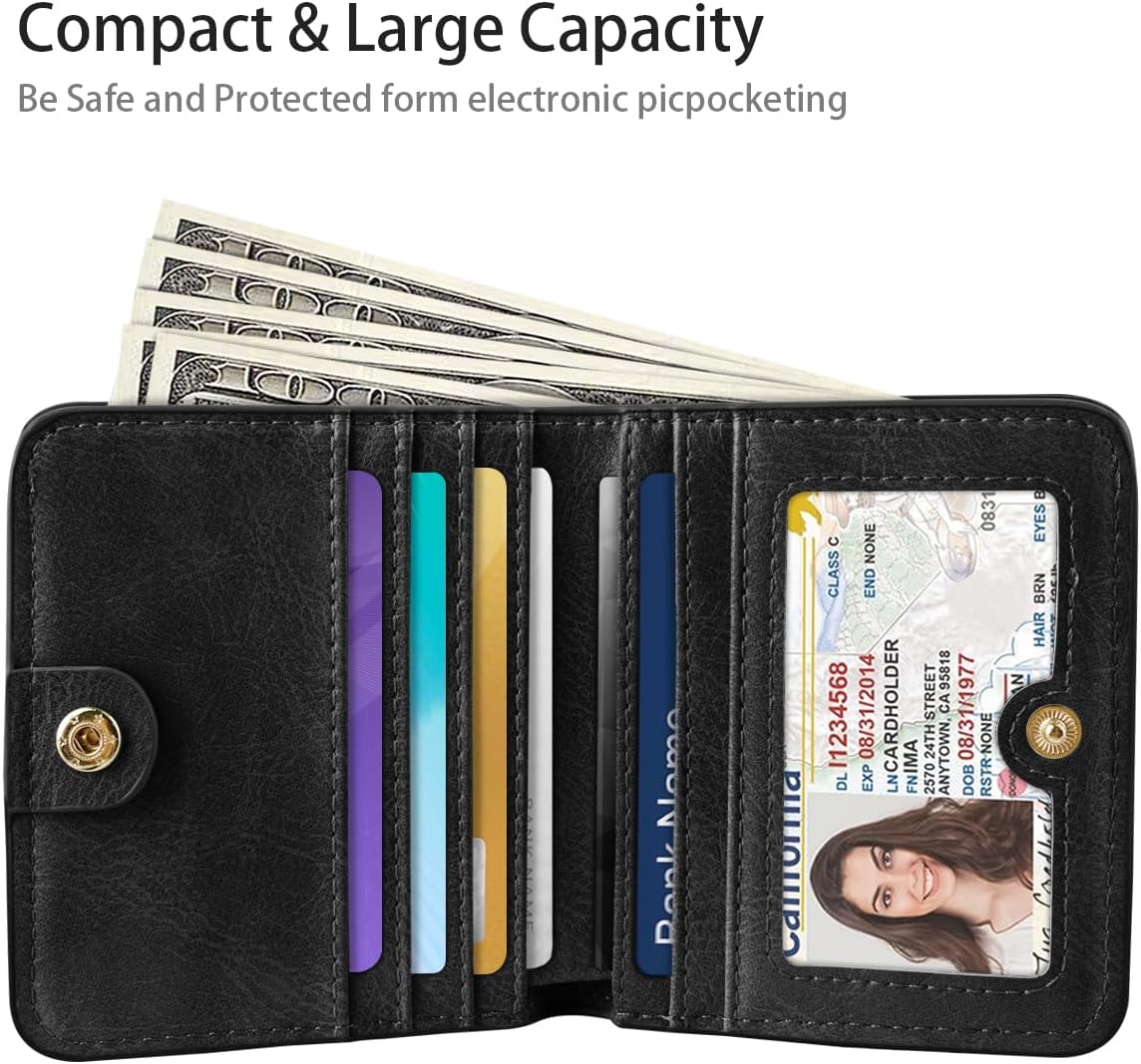 Small Carbon Fiber Wallet Thin Credit Card Holder Pocket Mini Purse image 2