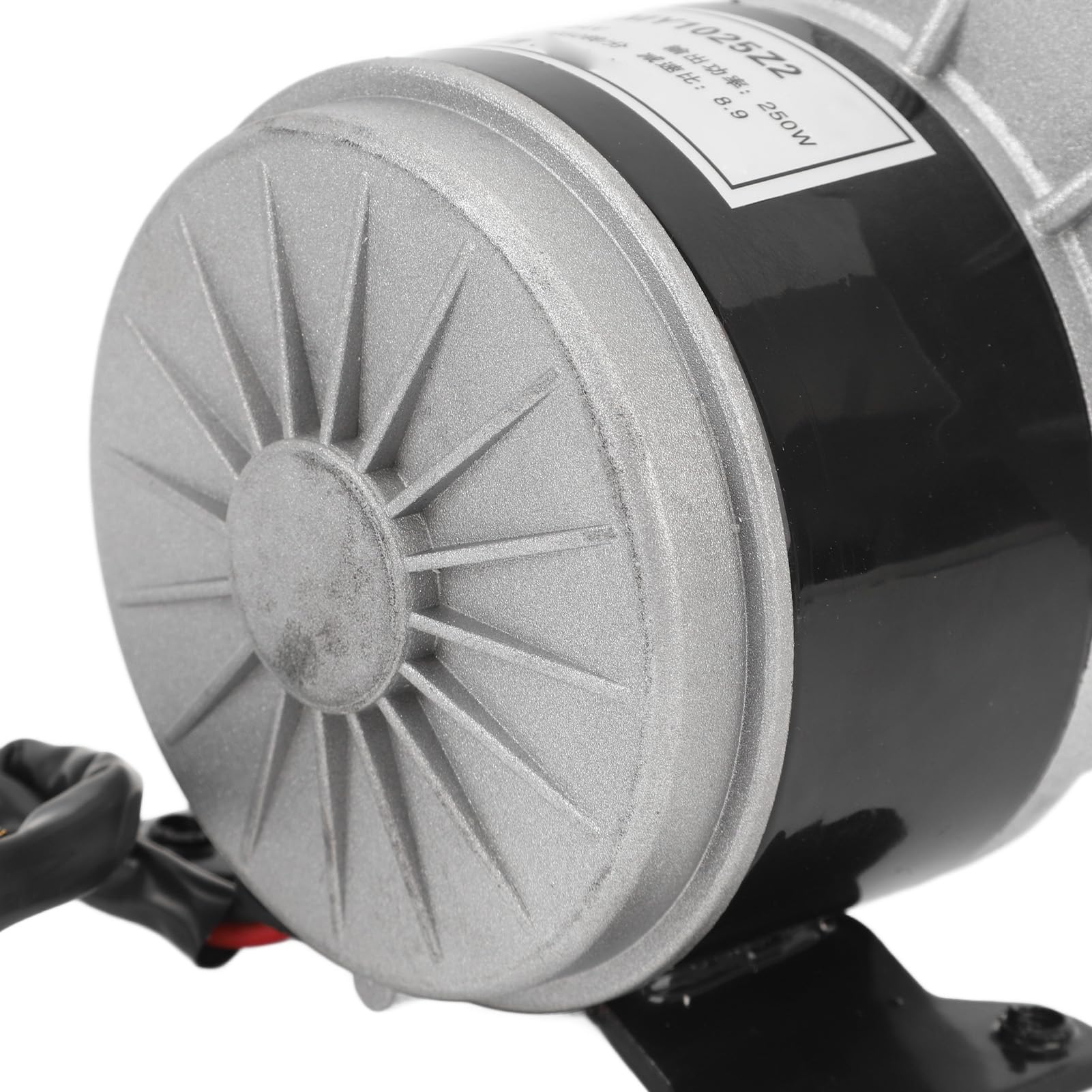 Motore di riduzione della velocità con ingranaggio CC spazzolato 24V 250W con controller spazzolato per bici da cross Motociclette Bici elettriche Alloggiamento in alluminio ad