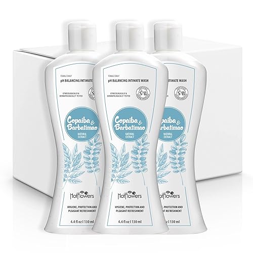 HOT FLOWERS Lavado femenino para cuidado íntimo, pH equilibrado para mujeres esenciales para la salud corporal, uso diario, probado por ginecólogos