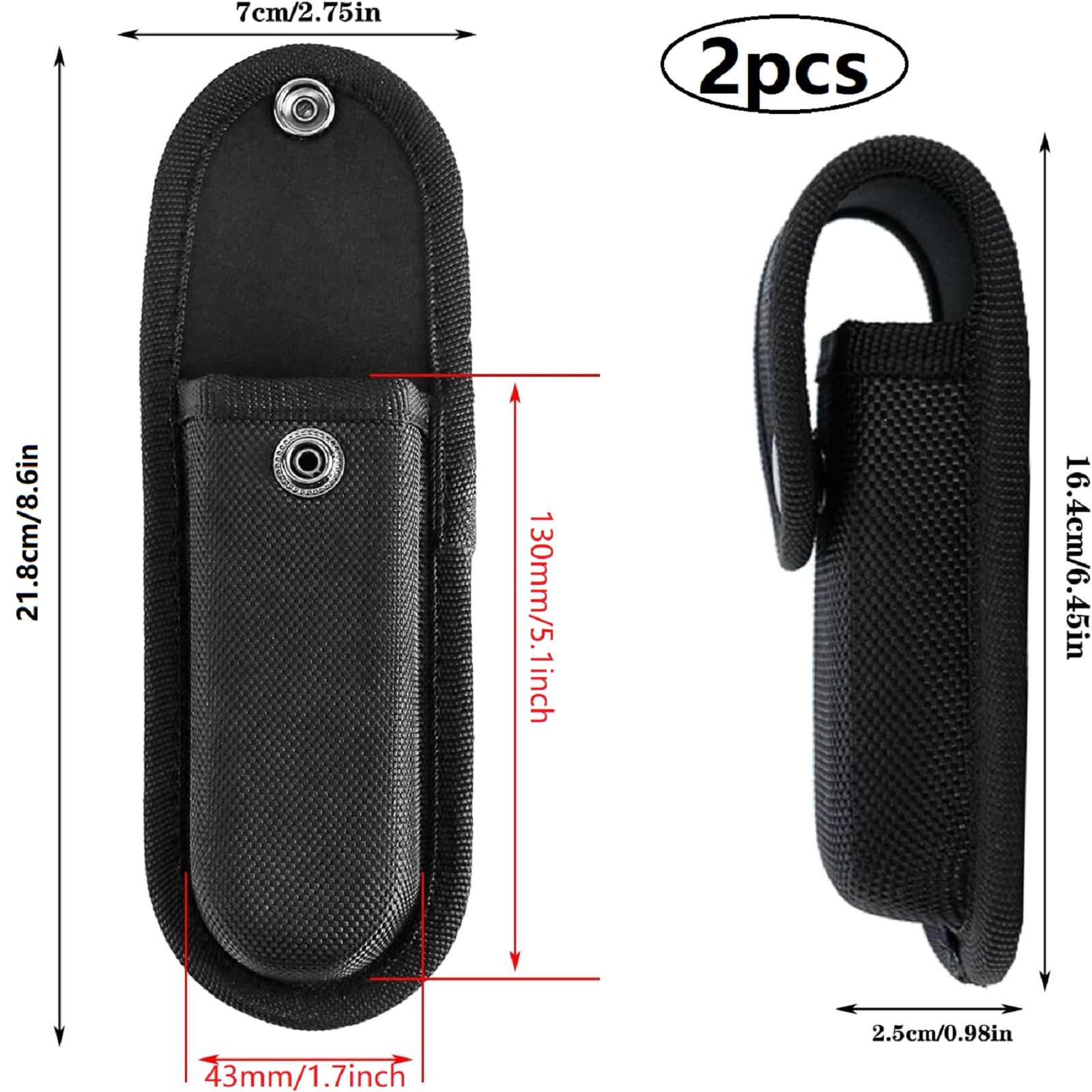 Porta Coltello Da Cintura,Borsa Per Coltelli Pieghevole,Fodero Coltello in Tessuto Oxford,Fodero per Coltelli Tascabili,Guaina da Caccia Custodia,2 Pcs Custodia per Coltellino per Caccia All'Aperto