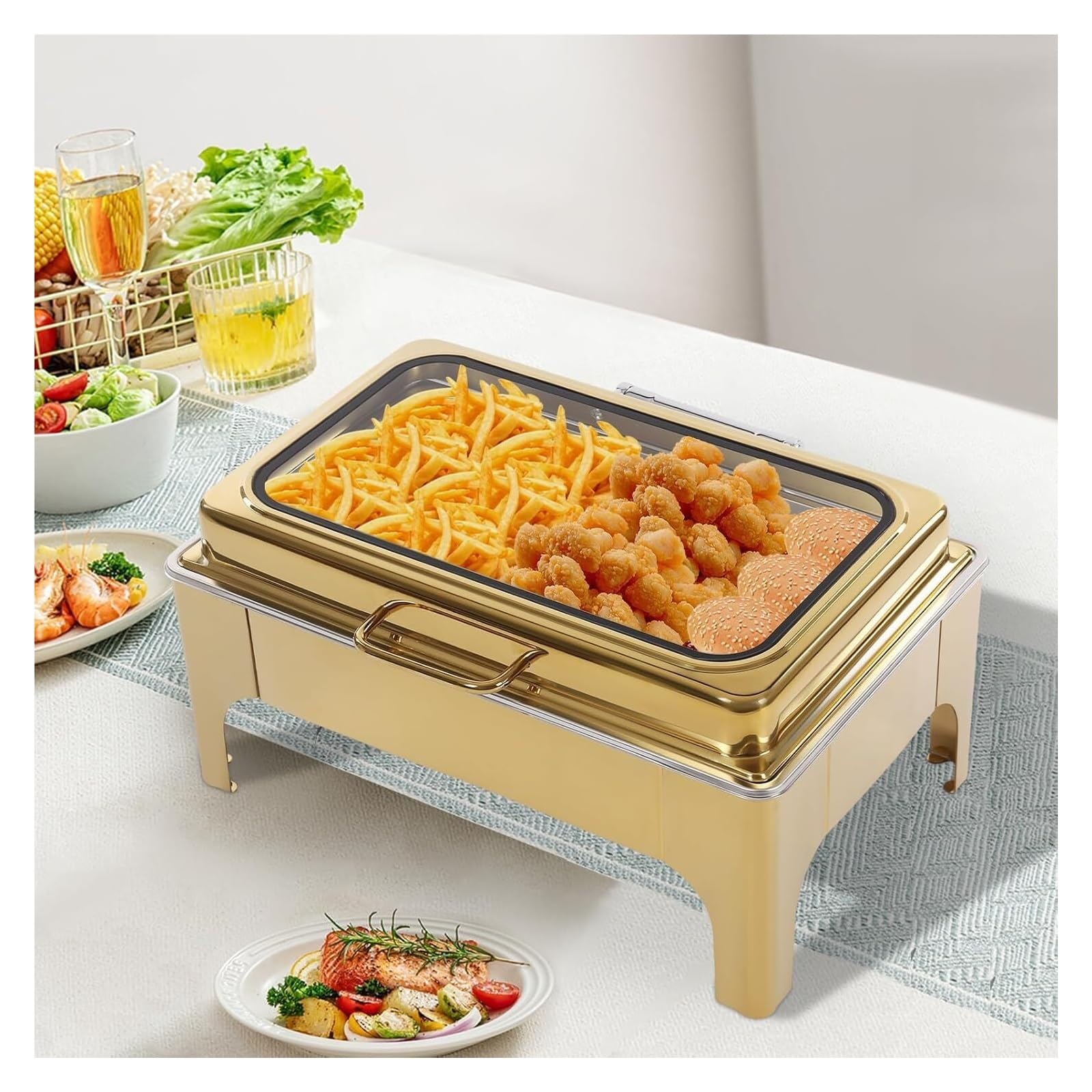 Buffet de Suministros de Catering de Acero Inoxidable Premium