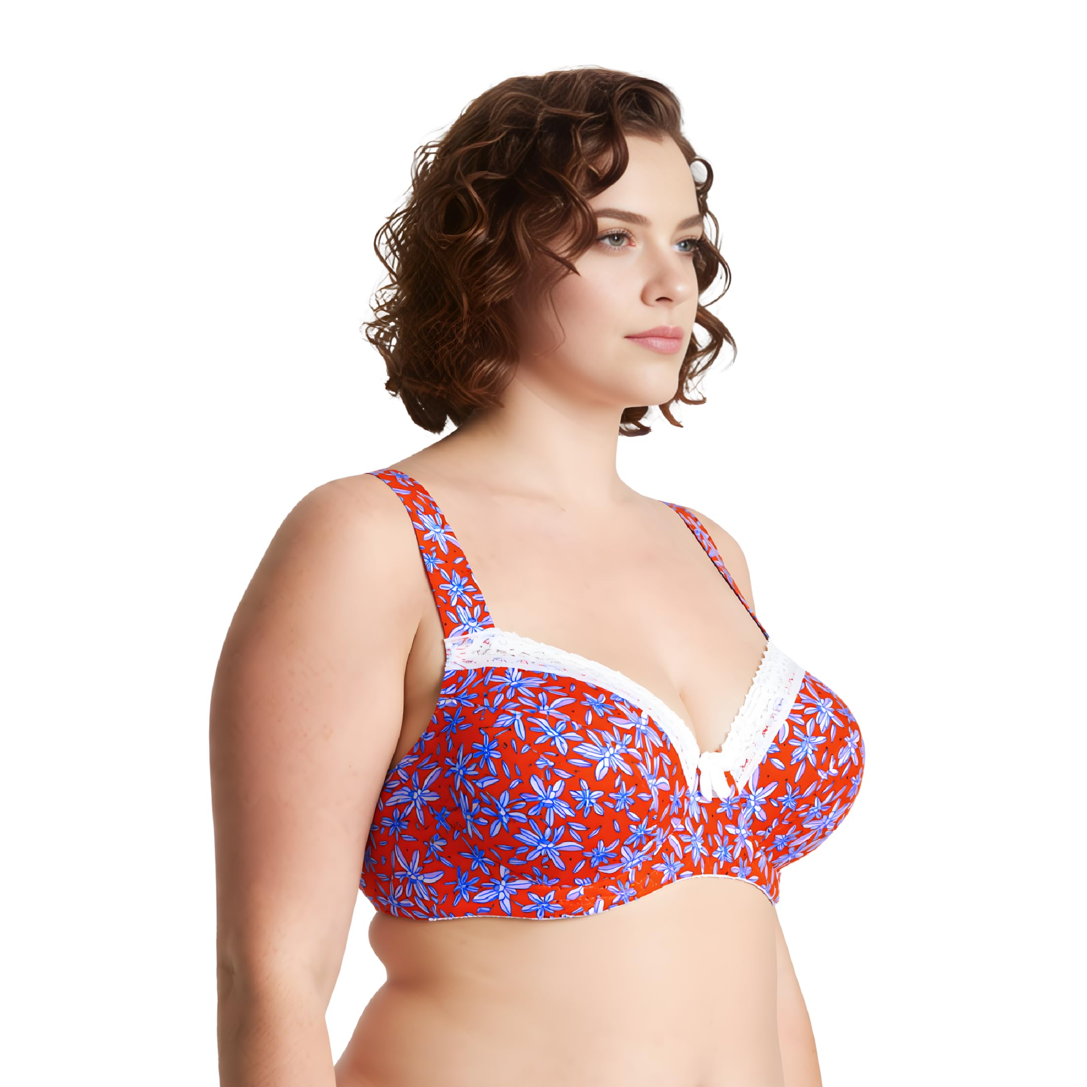Curve Muse Sostén de Algodón con Aros o Sin Aros | Estampado, Transparente, Aros