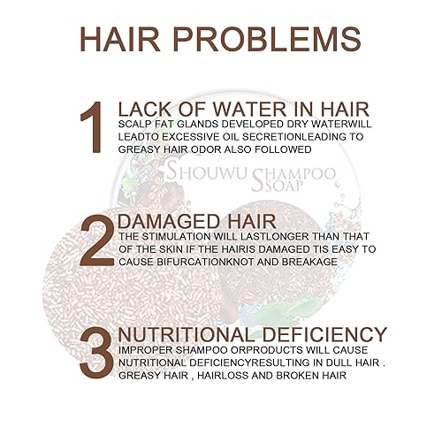 Miniatura 2 de Polygonum Multiflorum Jabón de aceite de salvado para el cabello, barra de champú orgánico Polygonum Multiflorum, barra de champú para oscurecer el