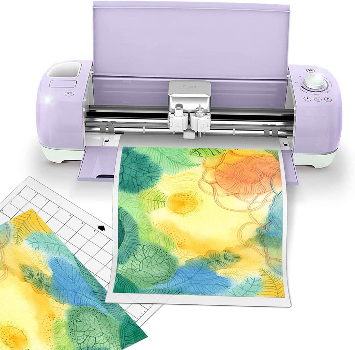 Karlak Cameo Replacement Cutting Mat, Adhesive Transparent Mat with Measuring Grid 12 * 12 Inch, Improved Cutting Accuracy, Arts & Crafts (1pcs)