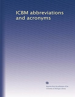 ICBM abbreviations and acronyms