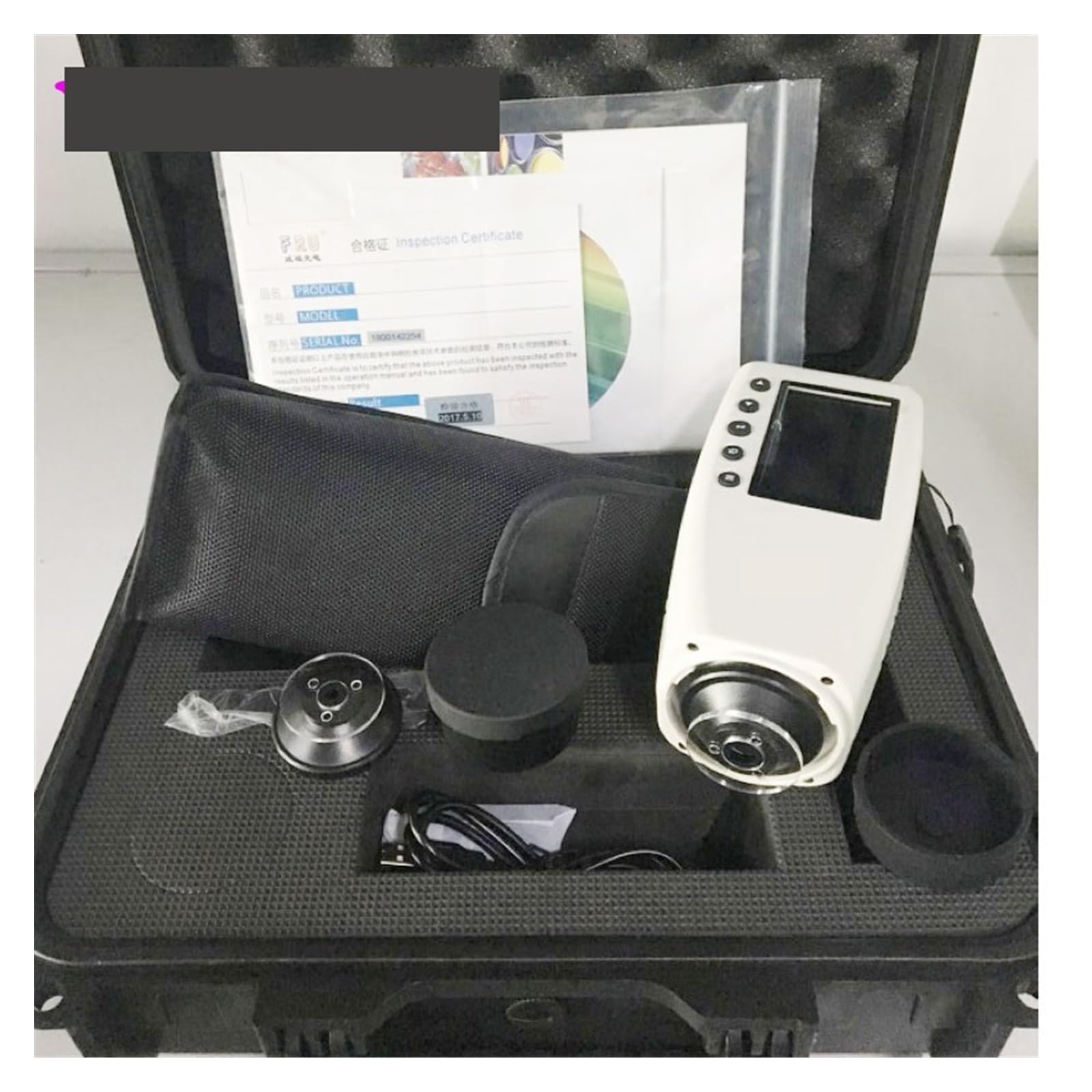 Kolorymetr Precyzyjny kolorymetr kaliber 4mm i 8mm cyfrowy analizator kolorów miernik różnicowy przechowywanie testowanie przykładowych danych 200 grup Łatwy w użyciu i noszenie