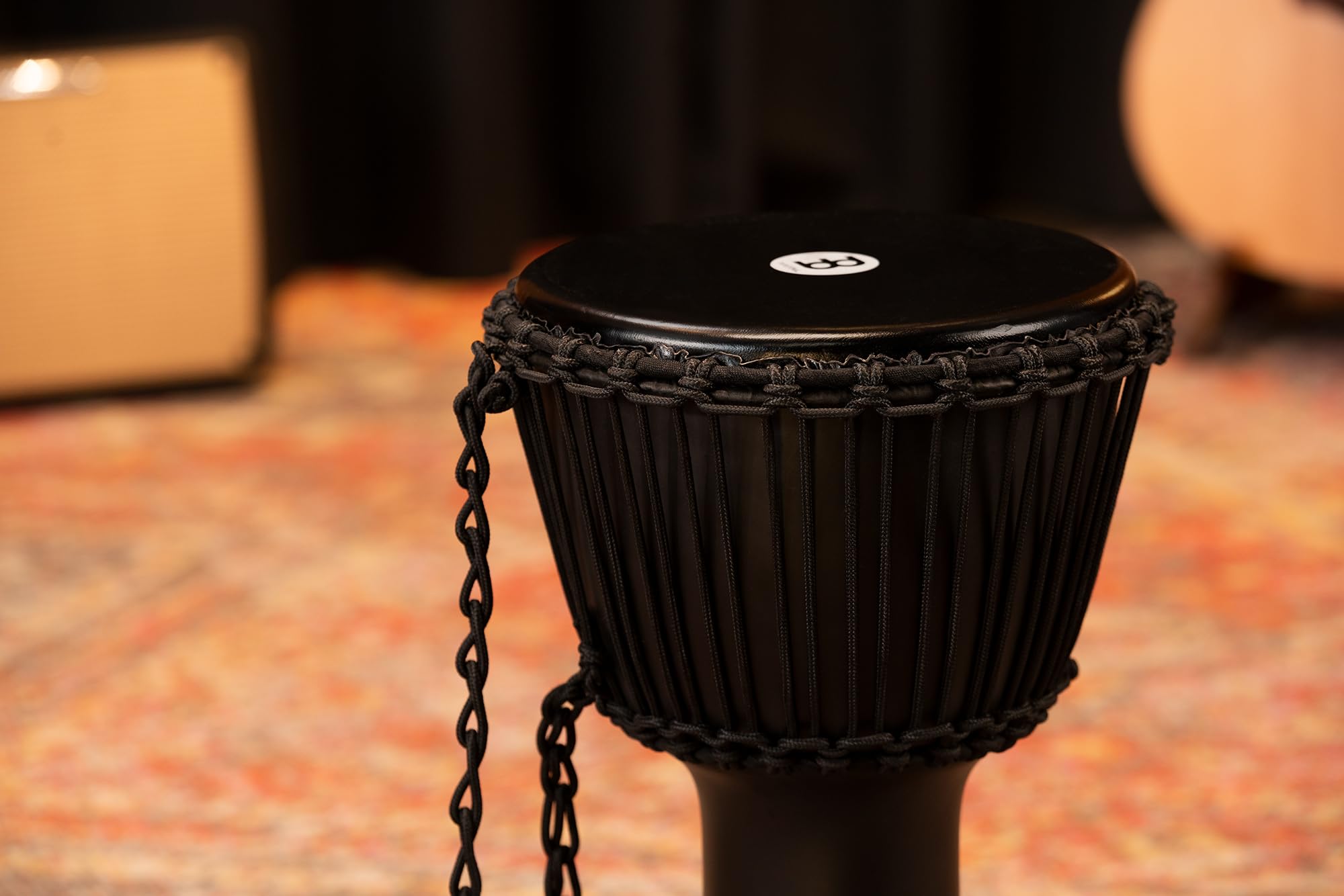 Meinl Percussion Travel Series - Djembe in Pelle di Capra, 10" (25 cm), Colore: Nero