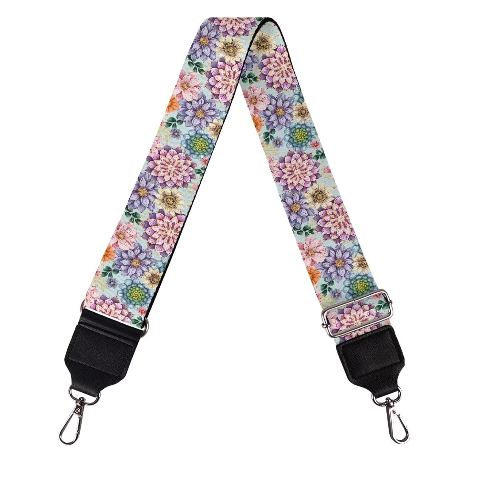 Xoenoiee Print Purse Strap Replacement Crossbody for Women Men Adjustable Wide Strap for Purses Shoulder Canvas Bag