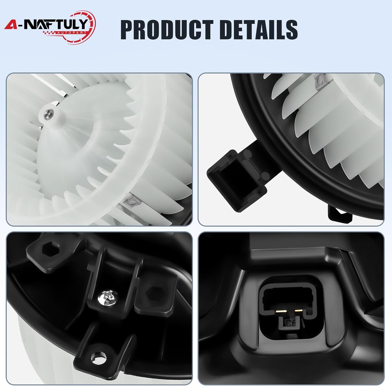 AC Blower Motor Fan Replacement Fits for 2012-2020 Chevy Sonic, 2013-2022 Chevy Trax, 2014-2022 Buick Encore, HVAC Heater Blower Motor Fan Assembly, Replace 700309