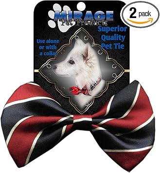 Mirage Pet Products Dog Bow Tie, Classic Stripes