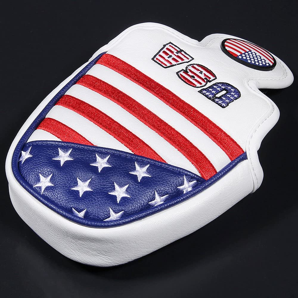 USA - Fundas para cabeza de golf para conductor y maderas Fairway, fundas de cuero de primera calidad, diseñadas para adaptarse a todas las maderas y conductores (cubierta de mazo)