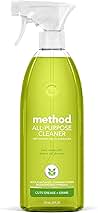Method All-Purpose Cleaner Spray, Lime + Sea Salt, Plant-Based and Biodegradable Formula Perfect for Most Counters, Tiles, Stone, and More, 28 oz Spray Bottles, (Pack of 1)