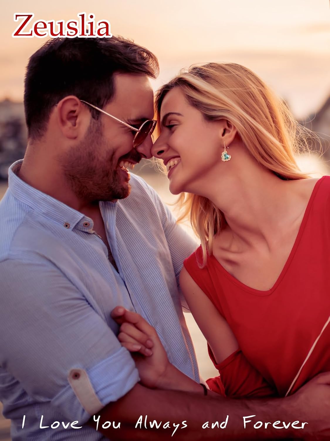 Infinity Heart Birthstone Crystal Earrings for Women, 925 Sterling Silver Women Dangle Earrings, Birthday Jewelry Gifts for Wife Girlfriend Mom Grandma Daughter