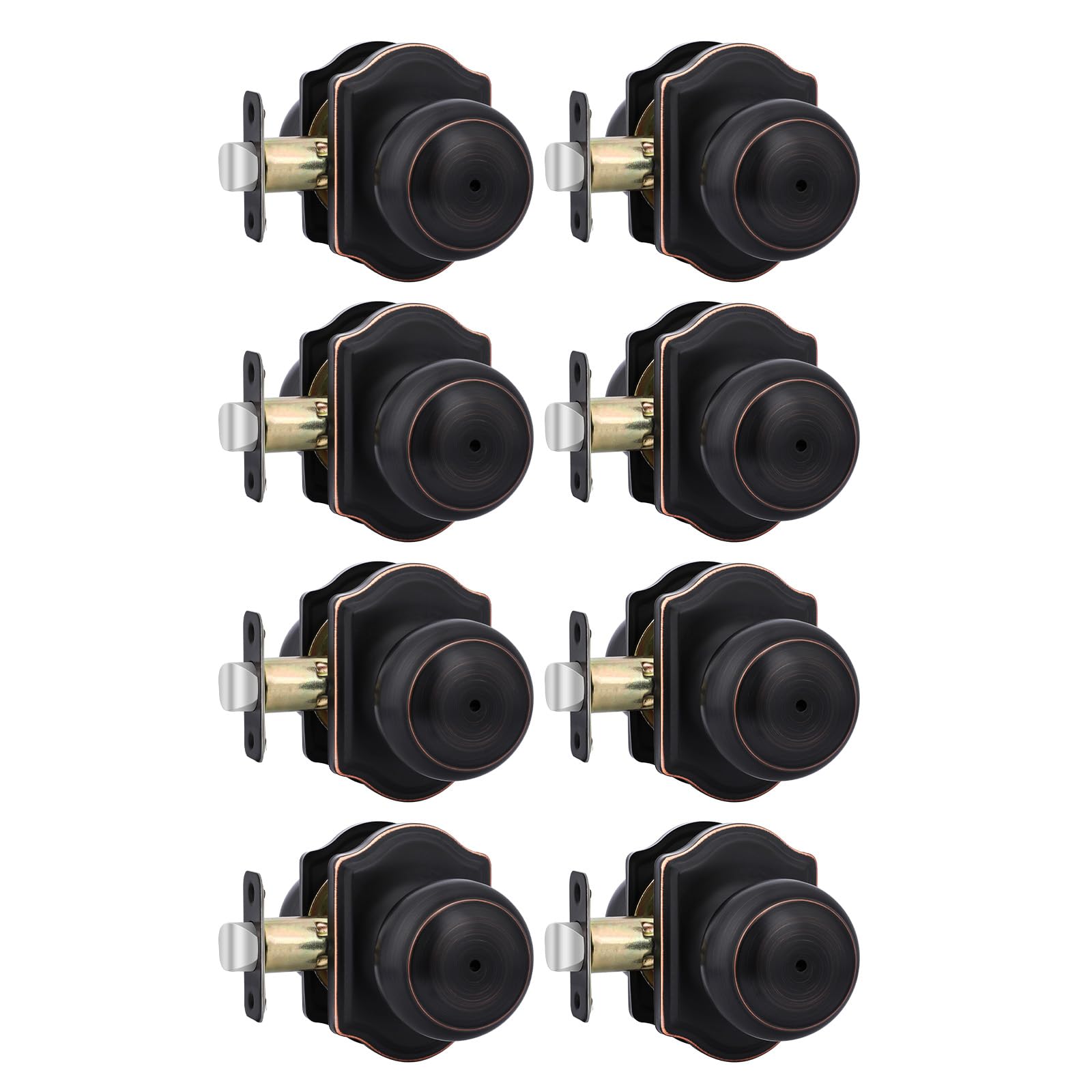 Boutons de porte d'intérieur en bronze huilé pour embellir votre chambre et salle de bain