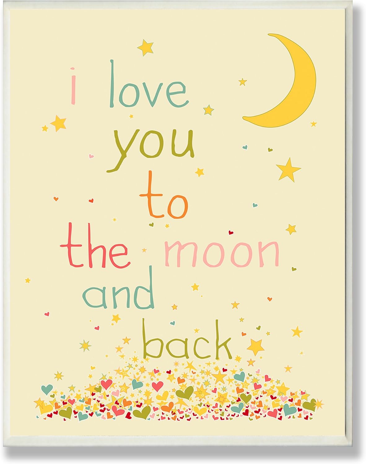 The Kids Room by Stupell Love You to The Moon and Back, 13x19